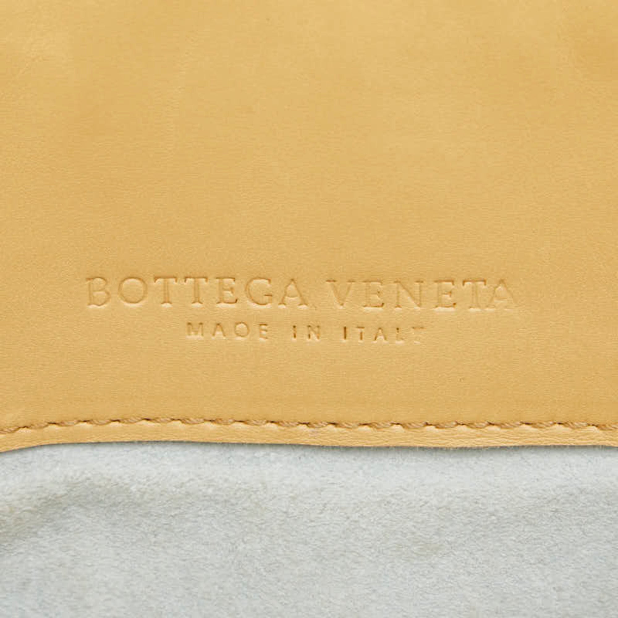 Bottega Veneta Yellow Leather Handbag Tote Bag