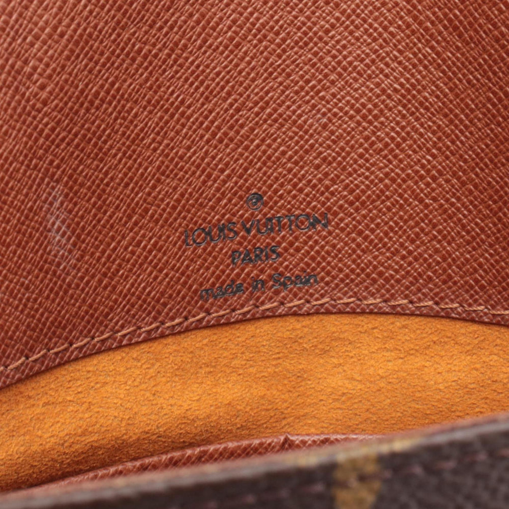 Louis Vuitton Brown Coated Canvas Leather Handbag Shoulder Bag