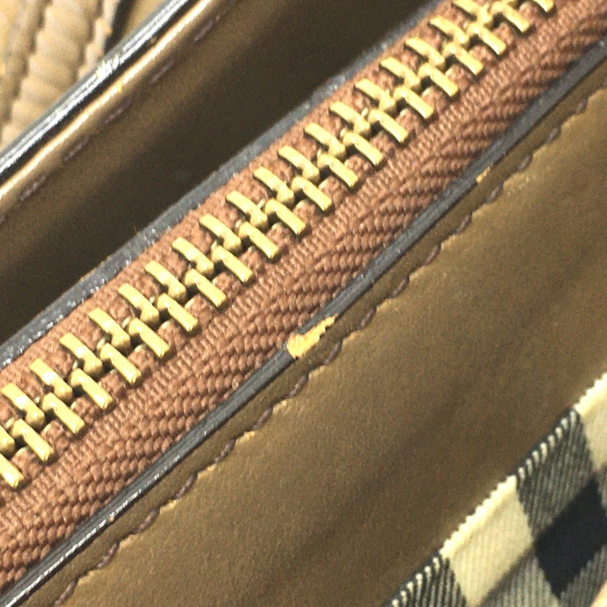 Burberry Brown Leather Shoulder Bag Tote Bag