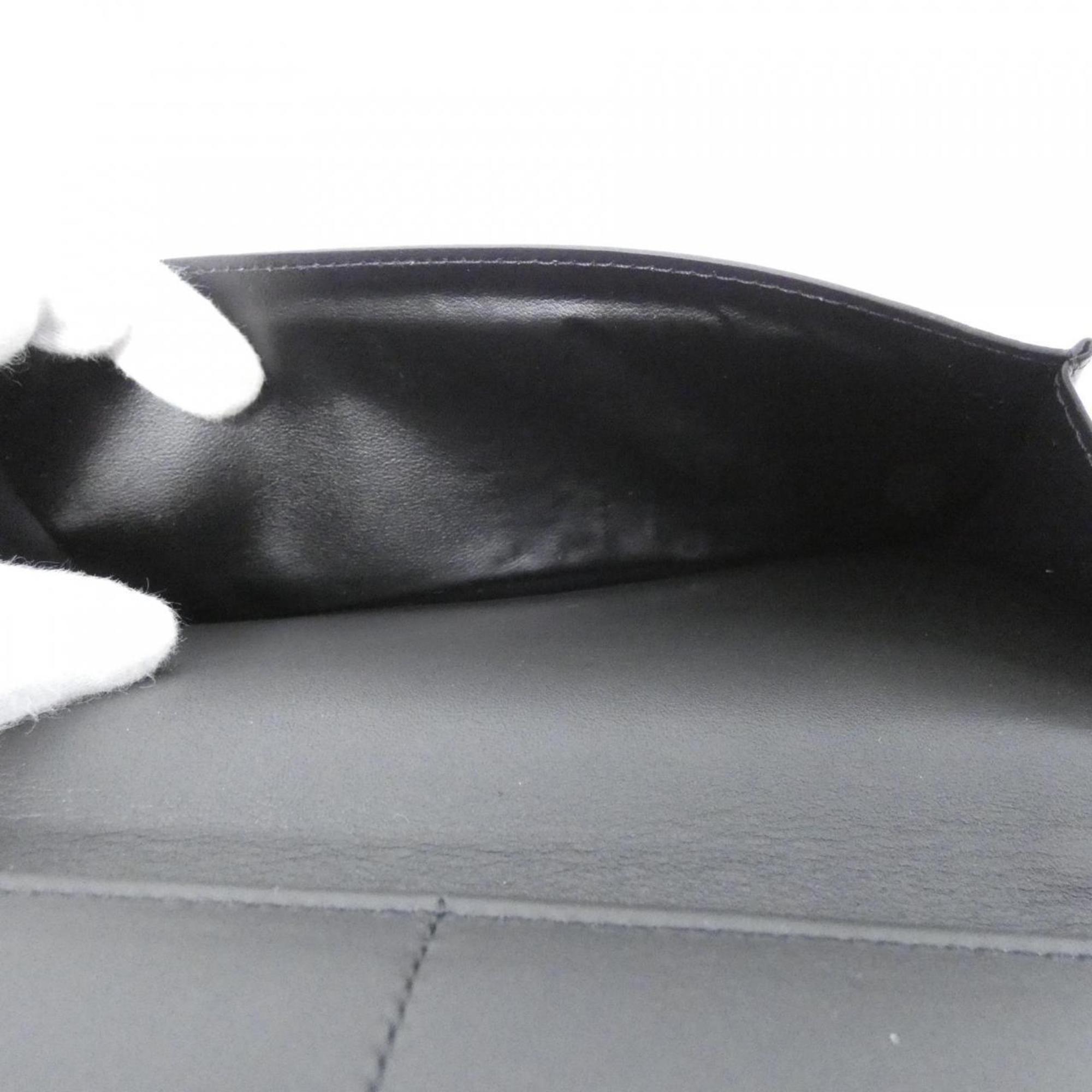 Louis Vuitton Black Leather Long Wallet