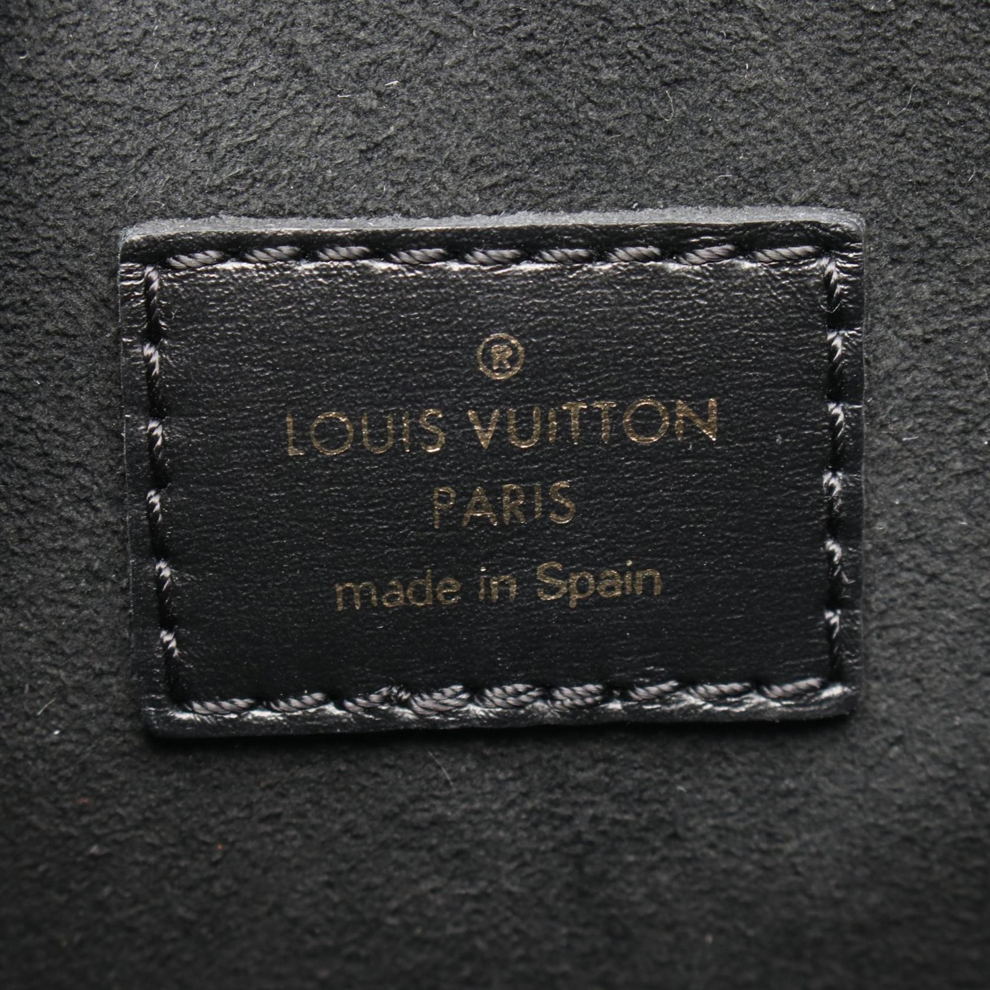 Louis Vuitton Black Brown Multi-Color Monogram Pvc Leather Coated Canvas Shoulder Bag