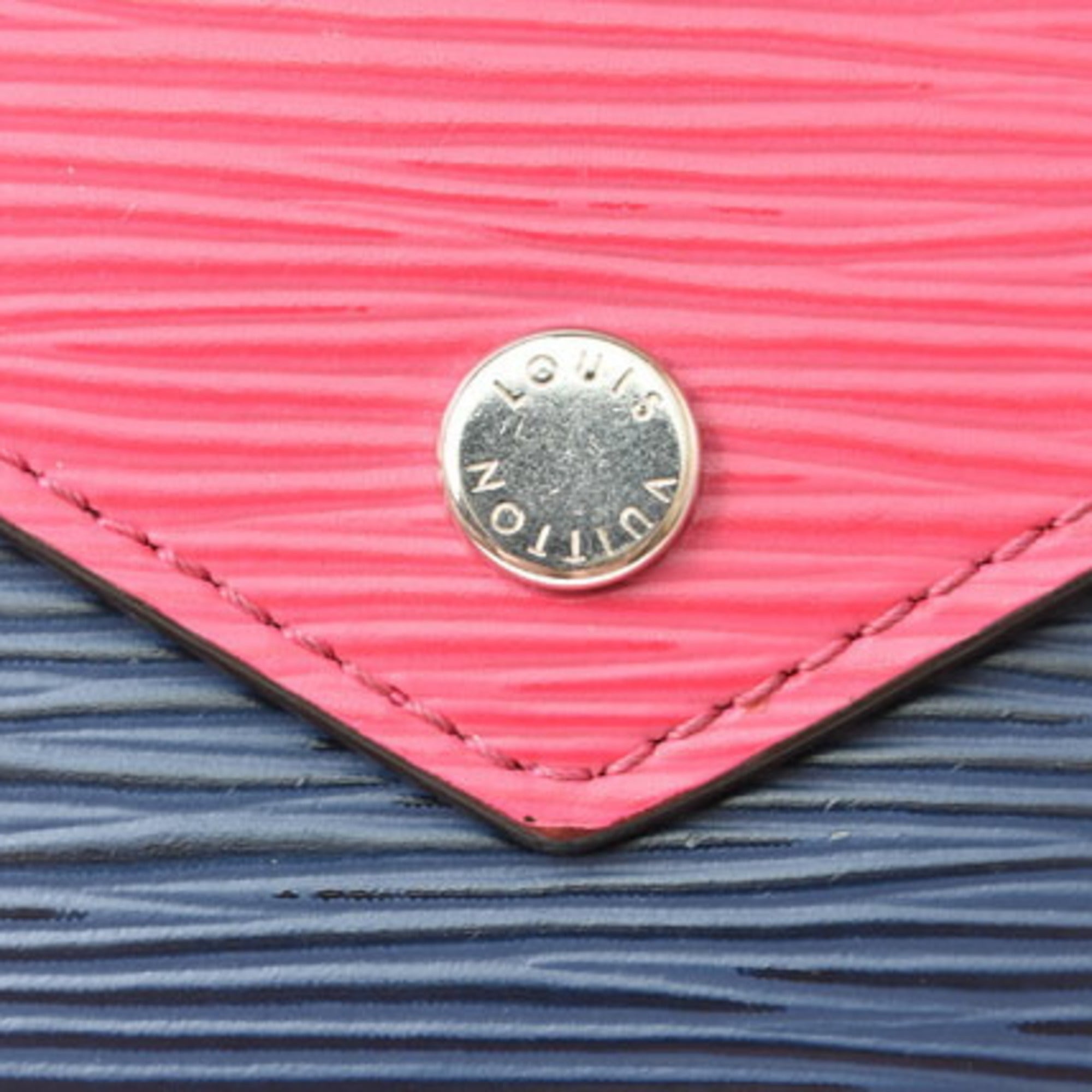 Louis Vuitton Epi Blue Epi Leather Wallet (Tri-Fold)