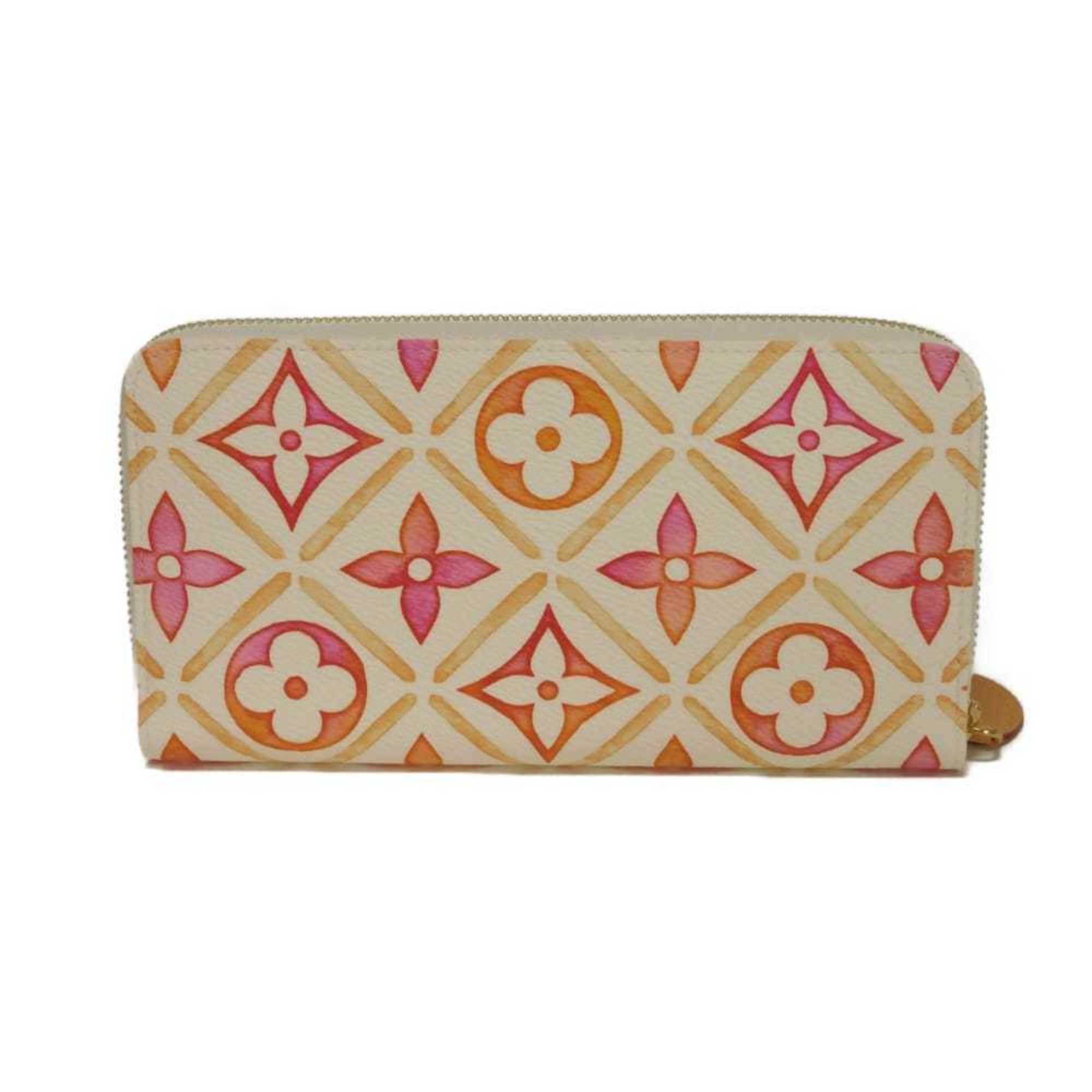 Louis Vuitton Coral Color Monogram Pink White Monogram Long Wallet