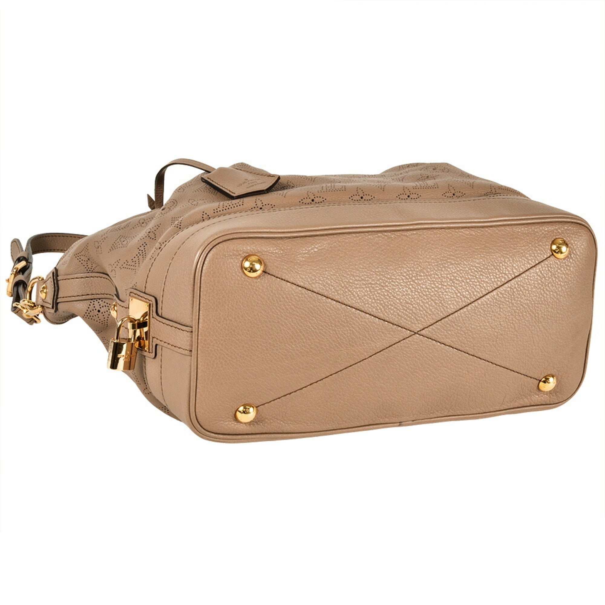 Louis Vuitton Beige Beige Poodle Monogram Mahina Leather Tote Bag