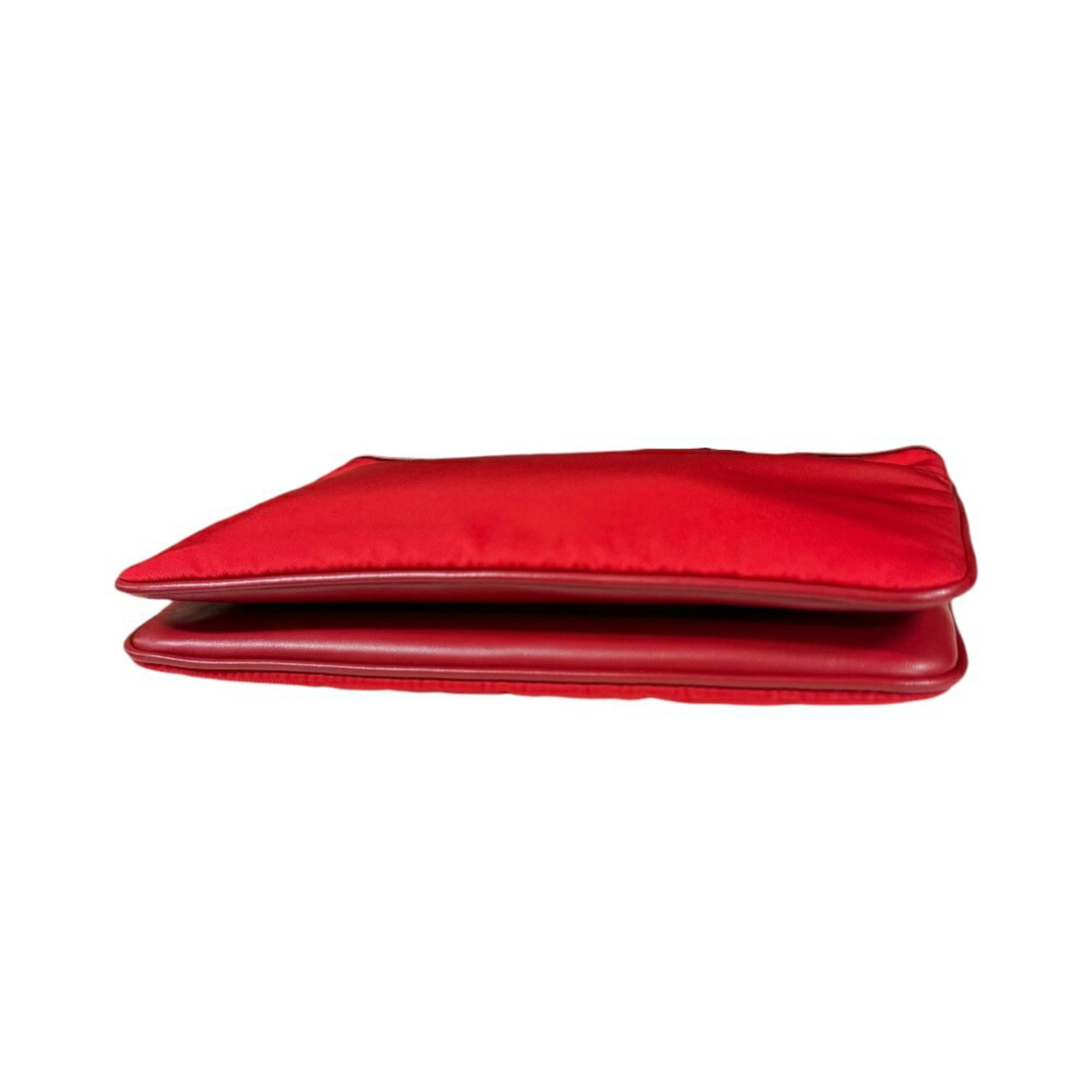 Prada Red Color Nylon Shoulder Bag