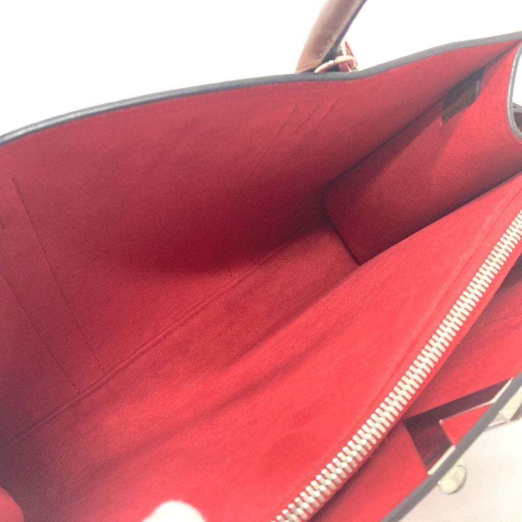 Louis Vuitton Red Color Leather Tote Bag
