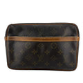 Louis Vuitton Brown Leather Clutch Bag