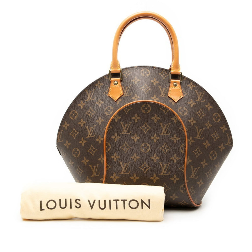 Louis Vuitton Brown Pvc Leather Handbag