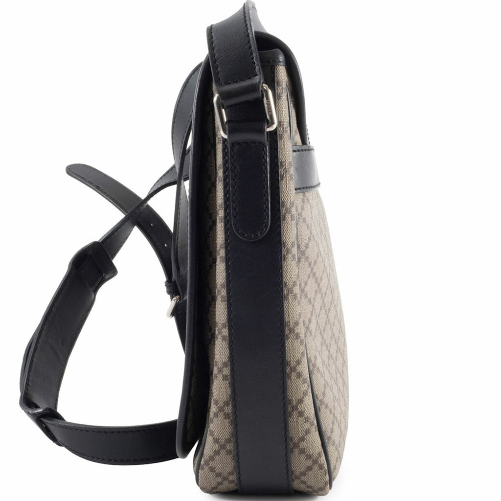 Gucci Beige Black Pvc Leather Shoulder Bag (Pre-Owned)