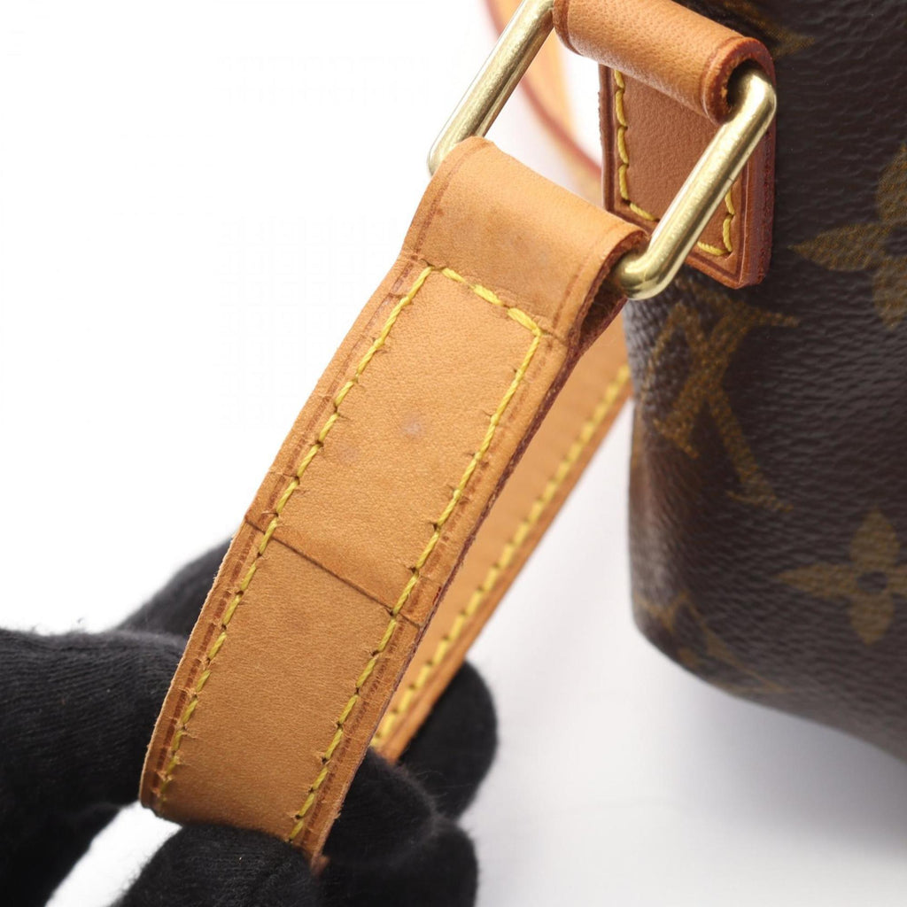 Louis Vuitton Brown Monogram Coated Canvas Leather Handbag Shoulder Bag