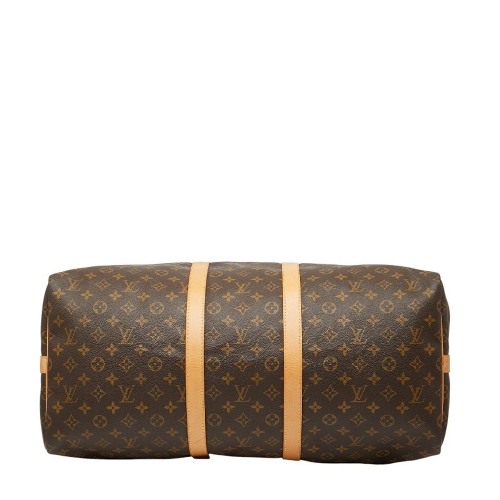Louis Vuitton Brown Pvc Leather Boston Bag Shoulder Bag