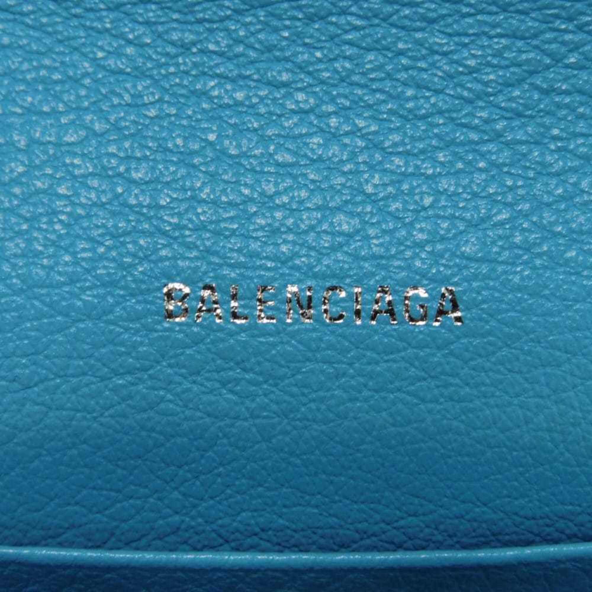 Balenciaga Blue Leather Long Wallet (Bi-Fold)