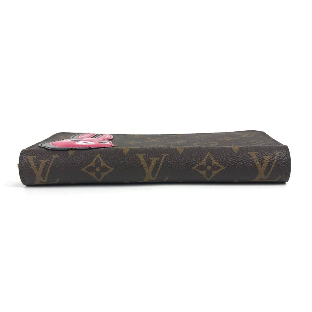 Louis Vuitton Brown Pink Monogram Long Wallet
