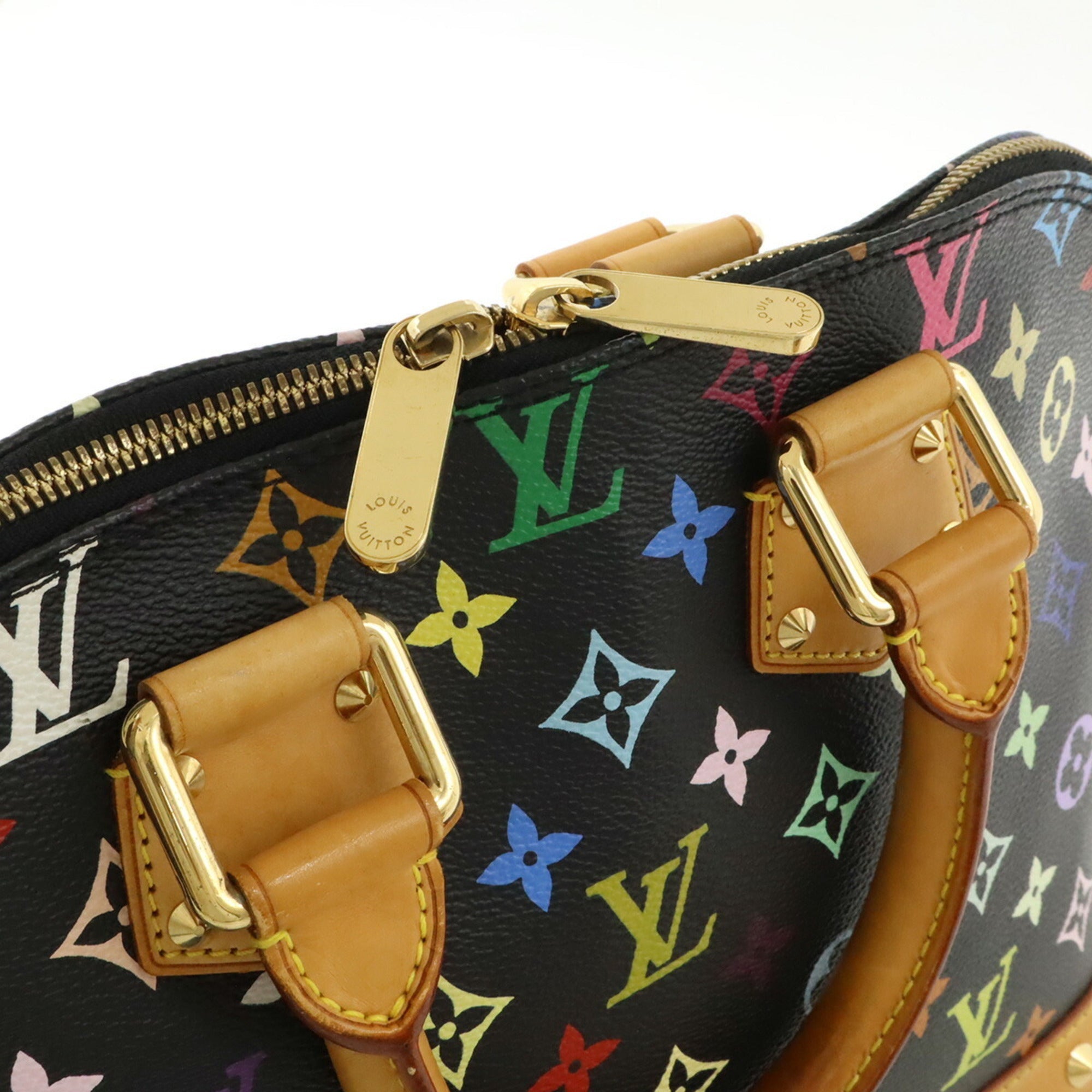 Louis Vuitton Black Multi-Color Noir Pvc Handbag