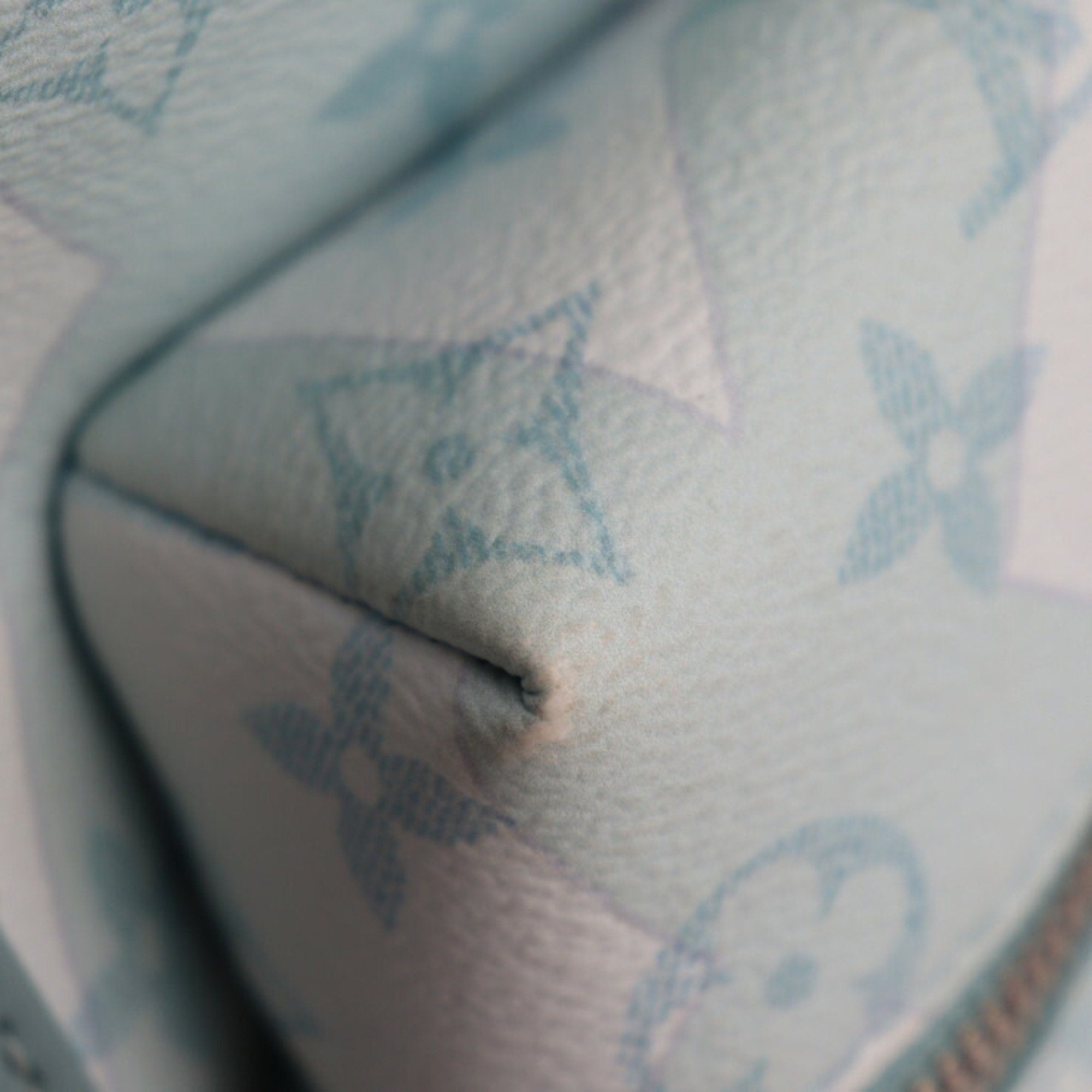 Louis Vuitton Light Blue Pvc Leather Backpack Handbag