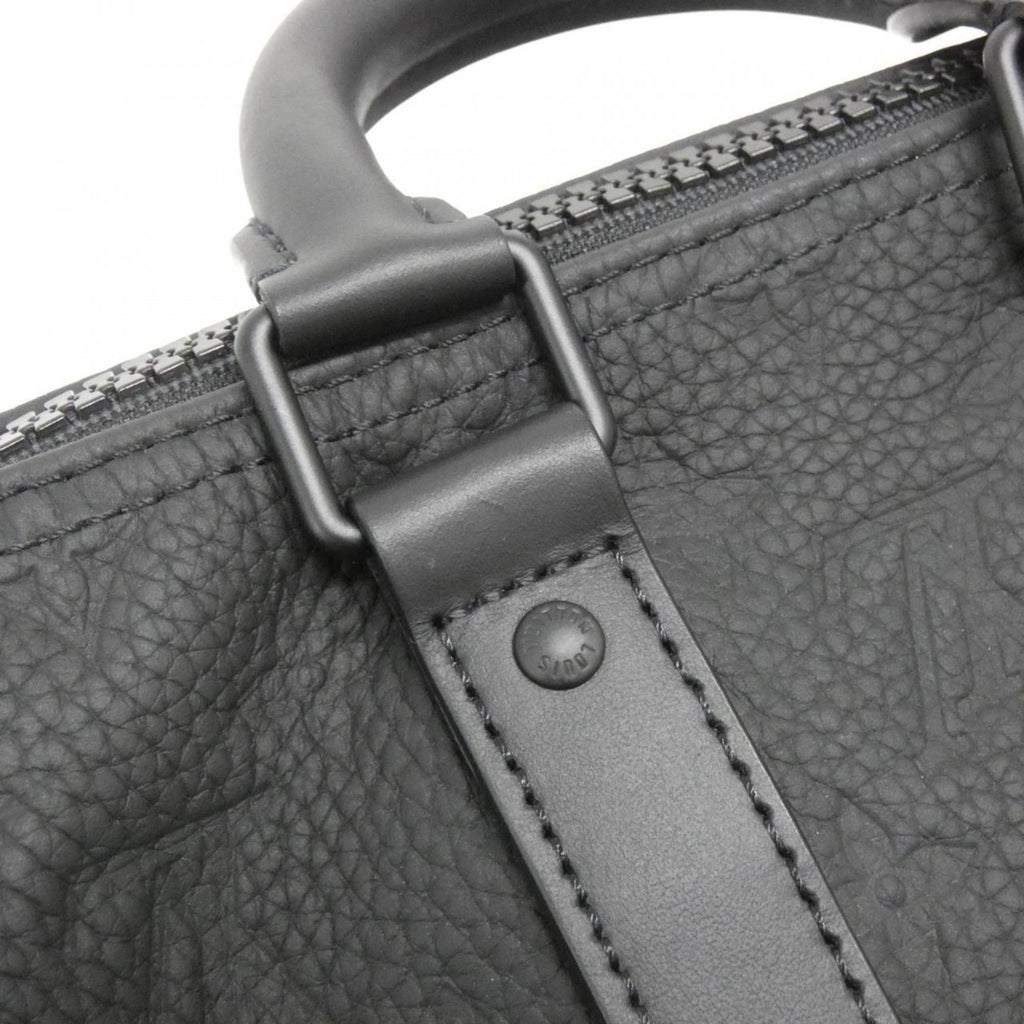 Louis Vuitton Taurillon Black Leather Boston Bag