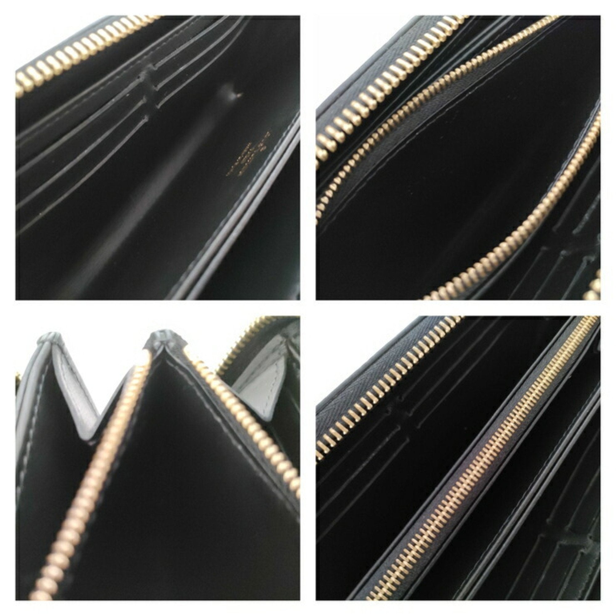 Louis Vuitton Black Leather Long Wallet
