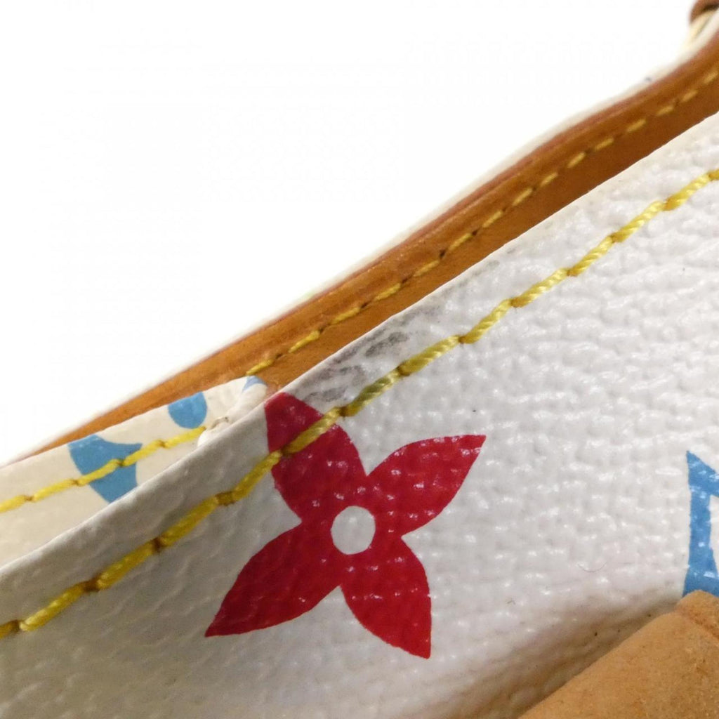 Louis Vuitton Multi-Color White Coated Canvas Handbag