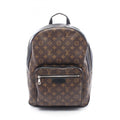 Louis Vuitton Black Brown Monogram Macassar Coated Canvas Leather Backpack