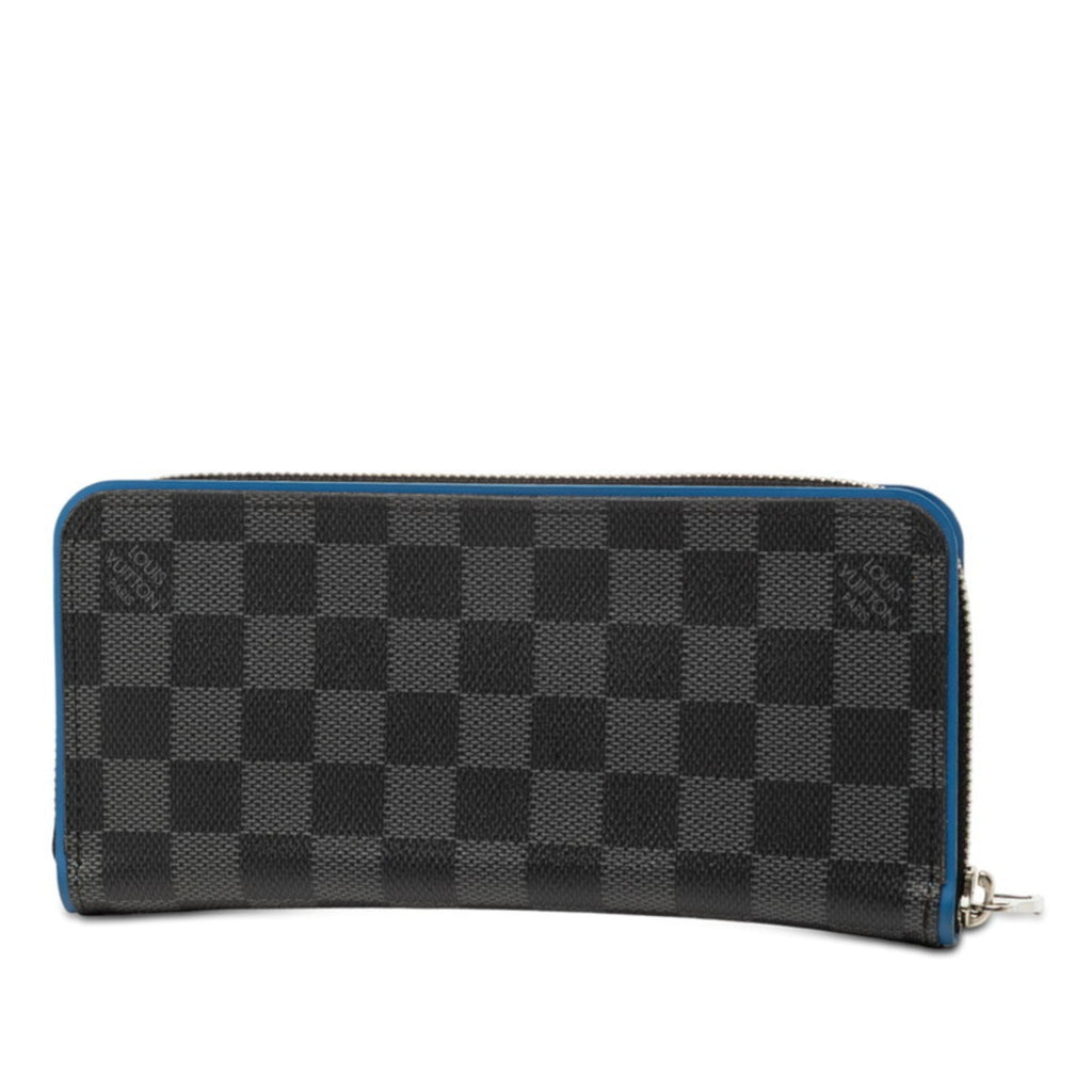Louis Vuitton Damier Graphite Black Blue Damier Graphite Gray Damier Graphite Long Wallet