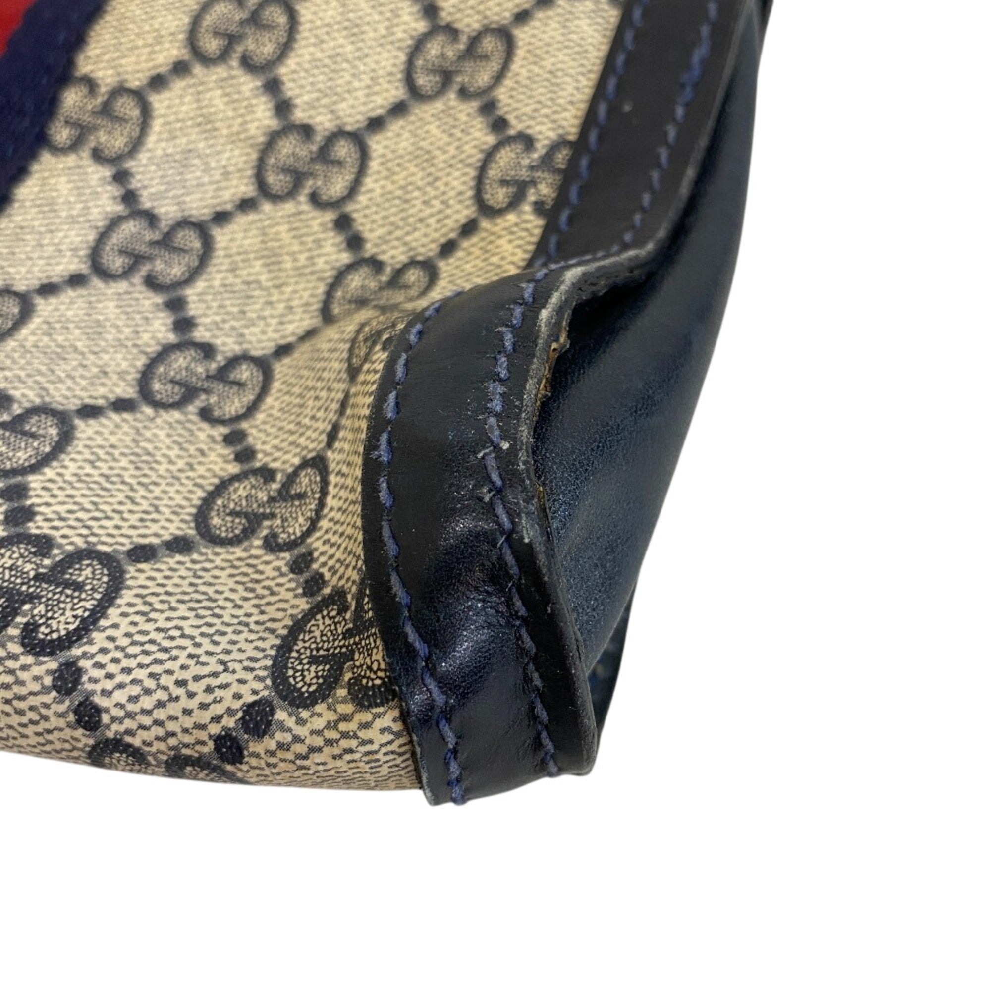 Gucci Sherry Line Black Pvc Clutch Bag Pouch (Pre-Owned)