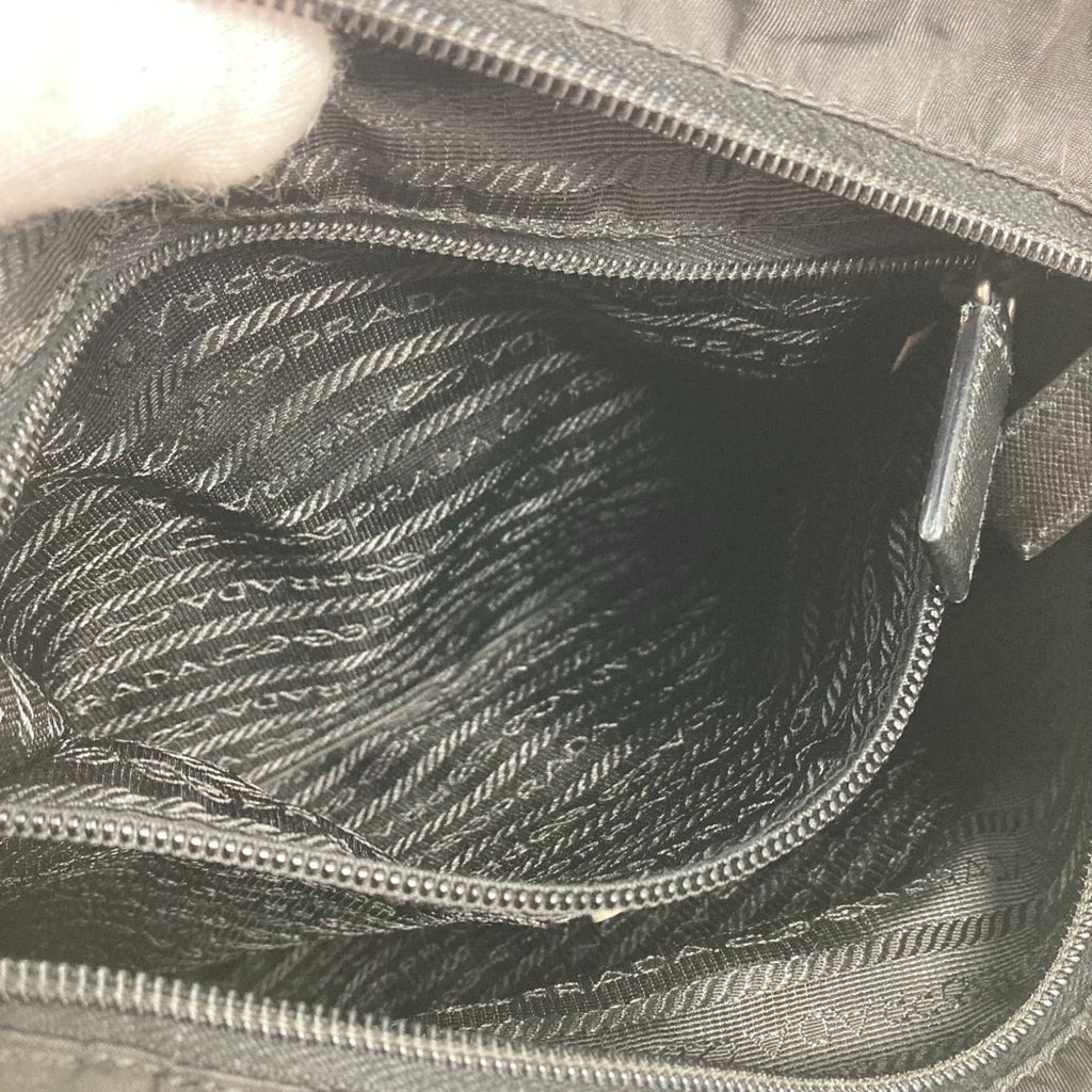 Prada Black Nylon Pochette Shoulder Bag