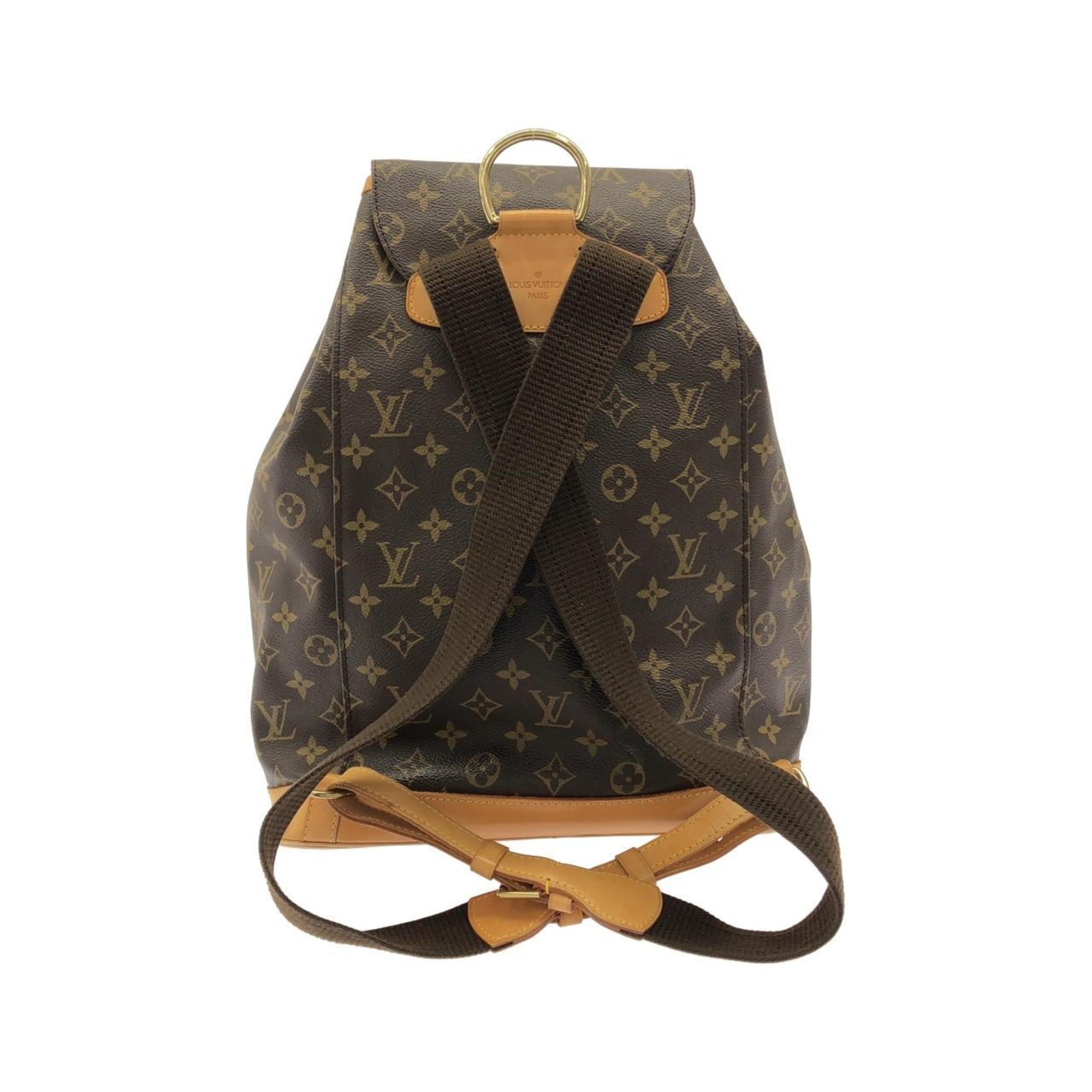 Louis Vuitton Marron Coated Canvas Backpack