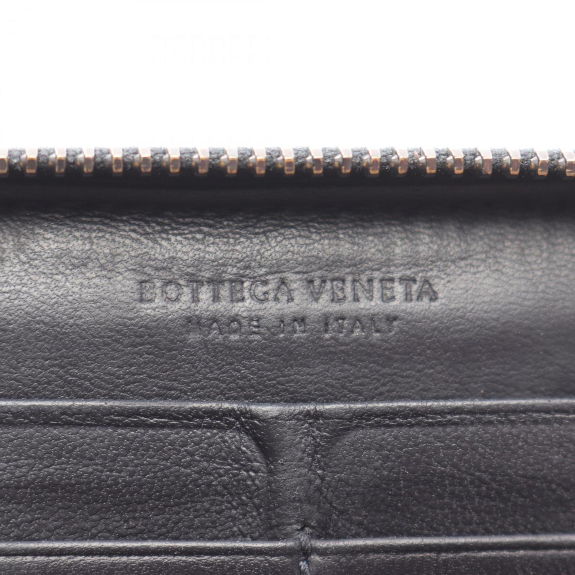 Bottega Veneta Black Leather Long Wallet (Bi-Fold)