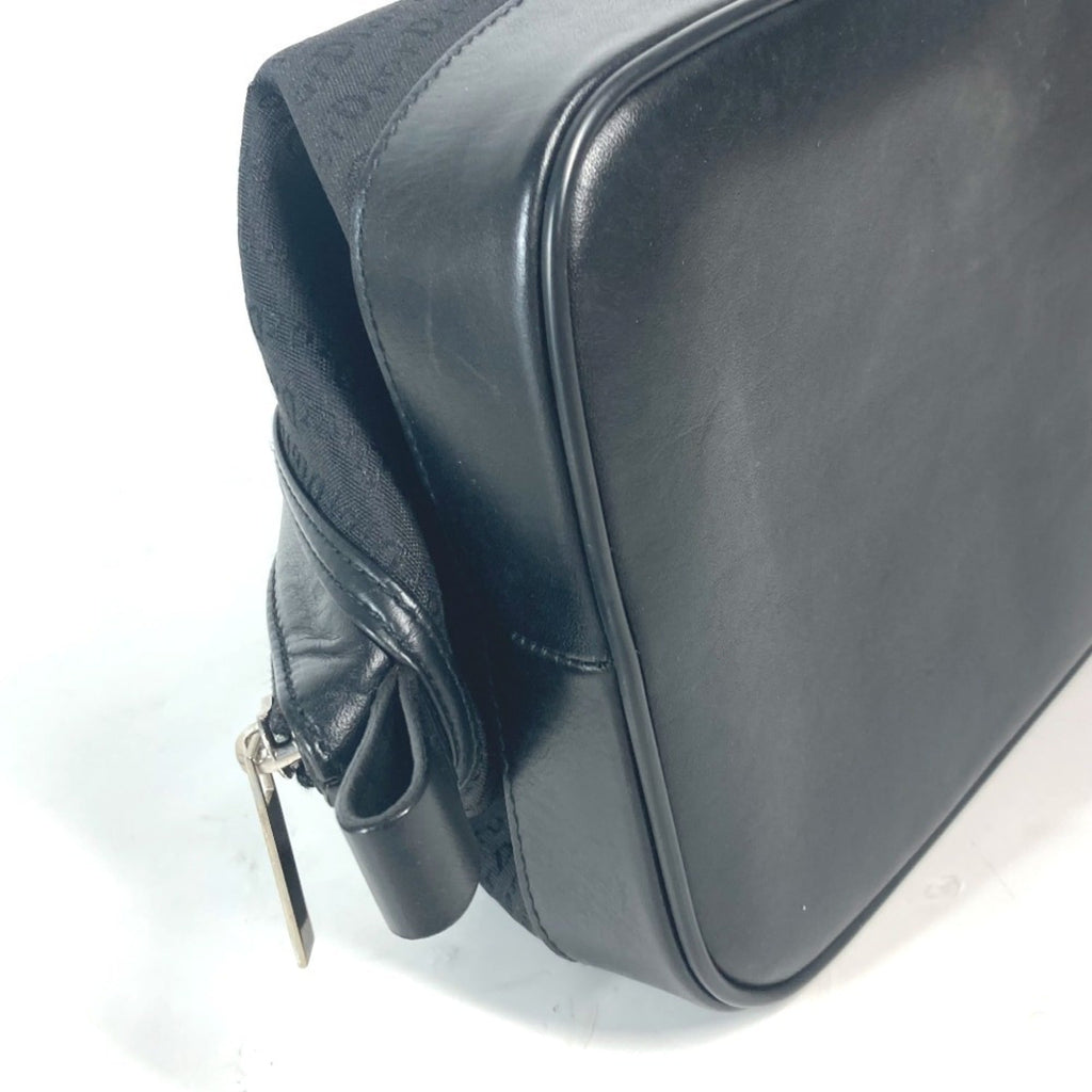 Christian Dior Black Canvas Leather Pouch (Pre-Owned)