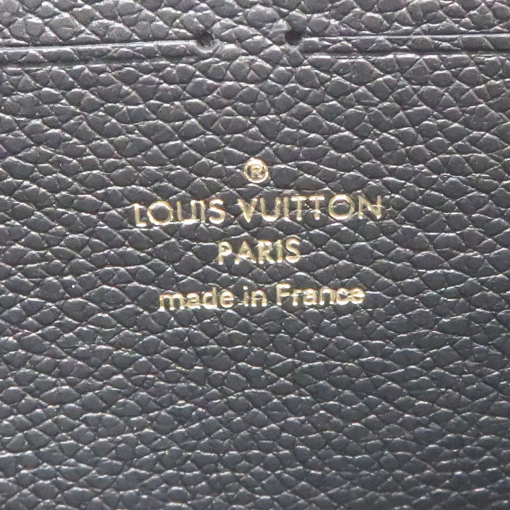 Louis Vuitton Black Noir Monogram Empreinte Long Wallet