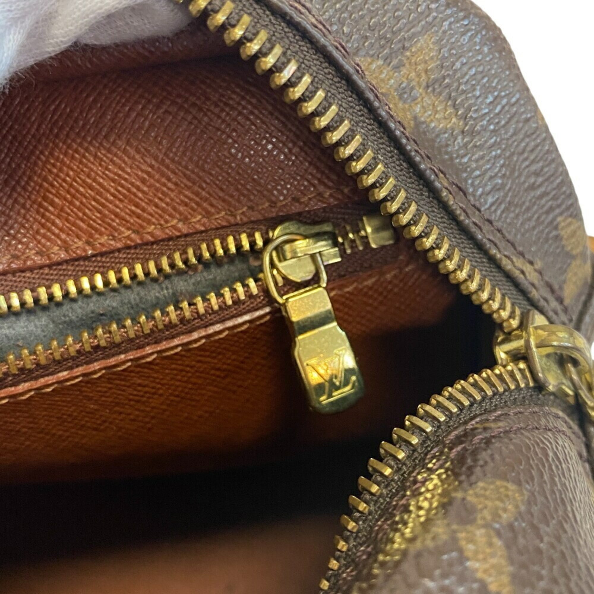 Louis Vuitton Brown Leather Shoulder Bag