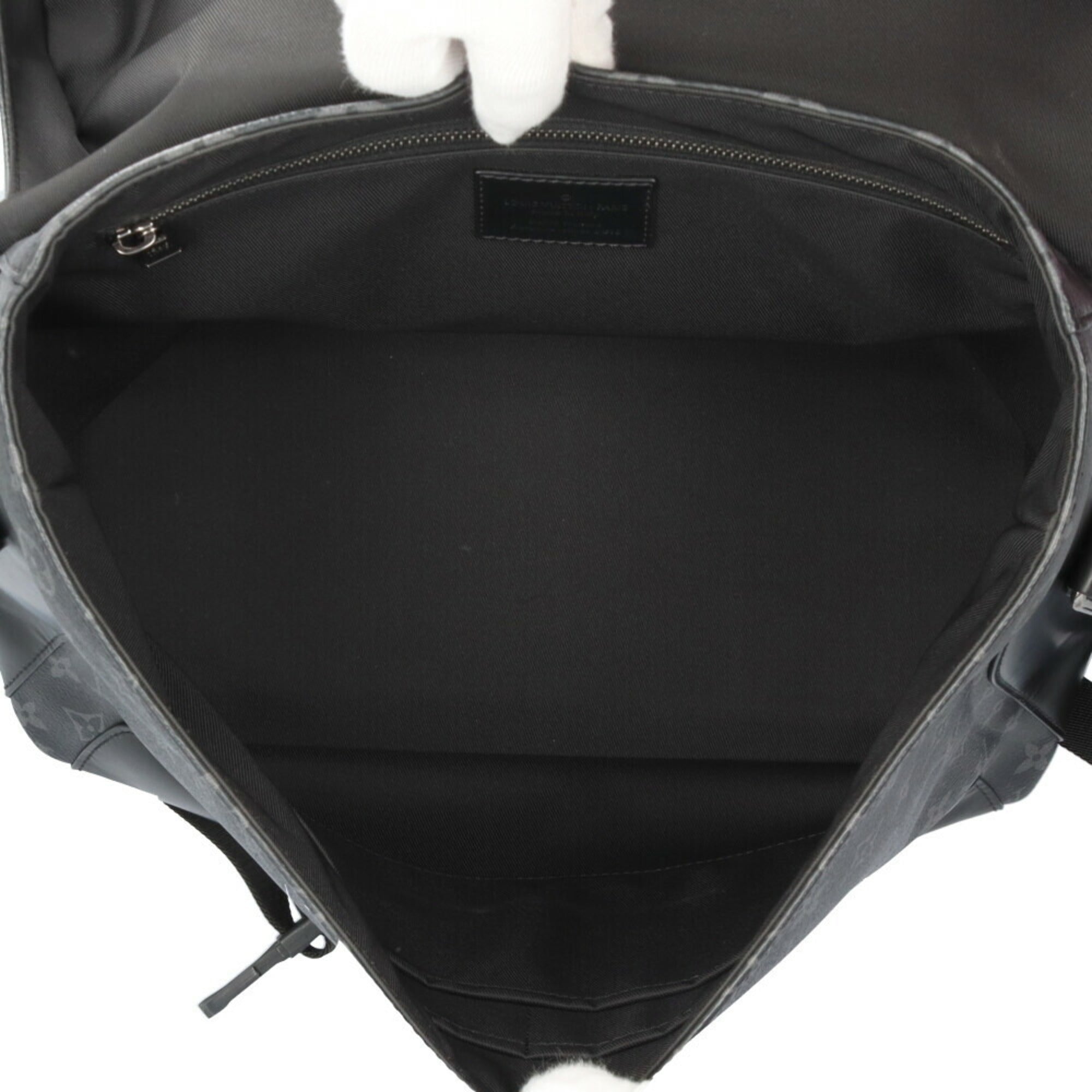 Louis Vuitton Black Gray Monogram Eclipse Shoulder Bag