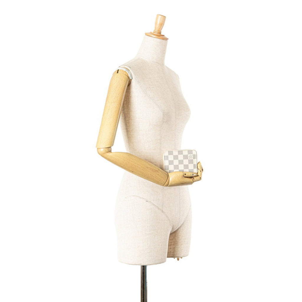 Louis Vuitton White Leather Pvc Coin Purse/Coin Case