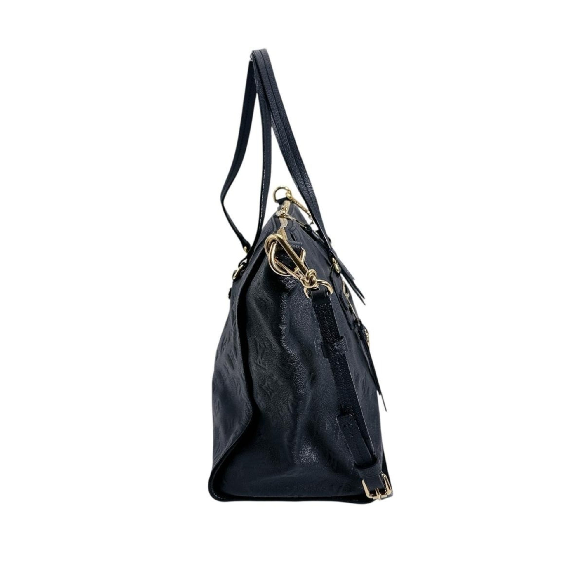 Louis Vuitton Black Infini Monogram Empreinte Tote Bag
