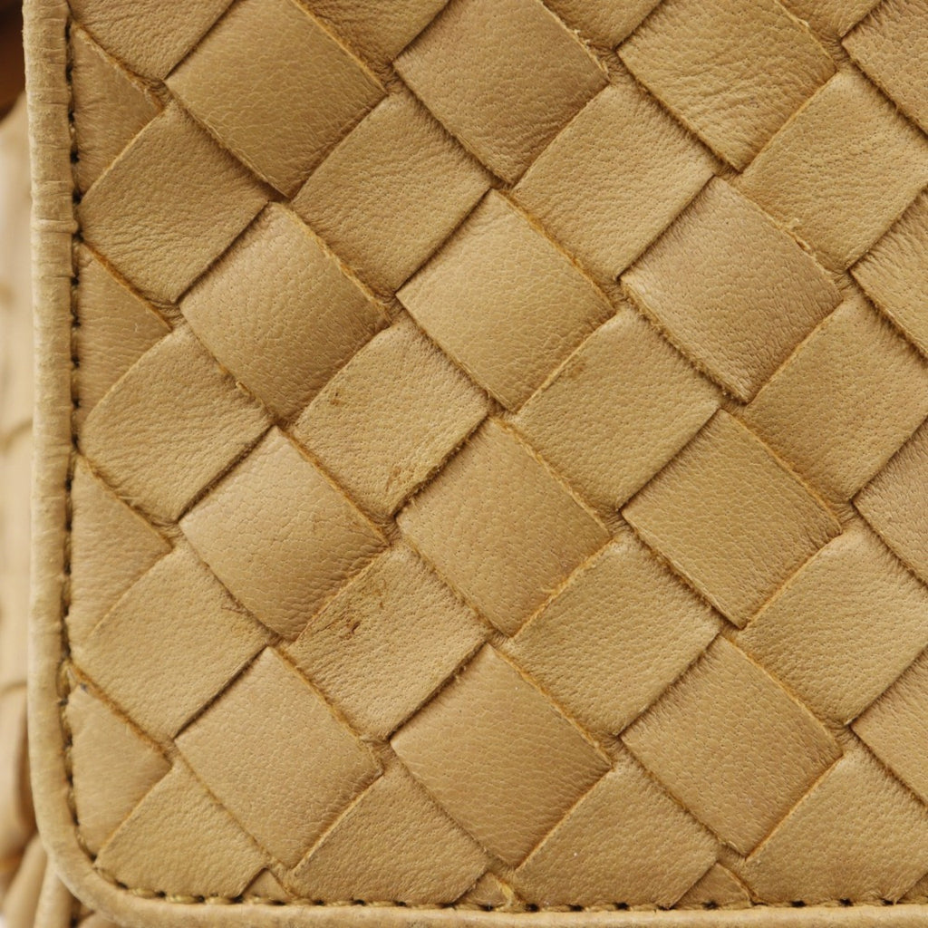 Bottega Veneta Beige Intrecciato Shoulder Bag