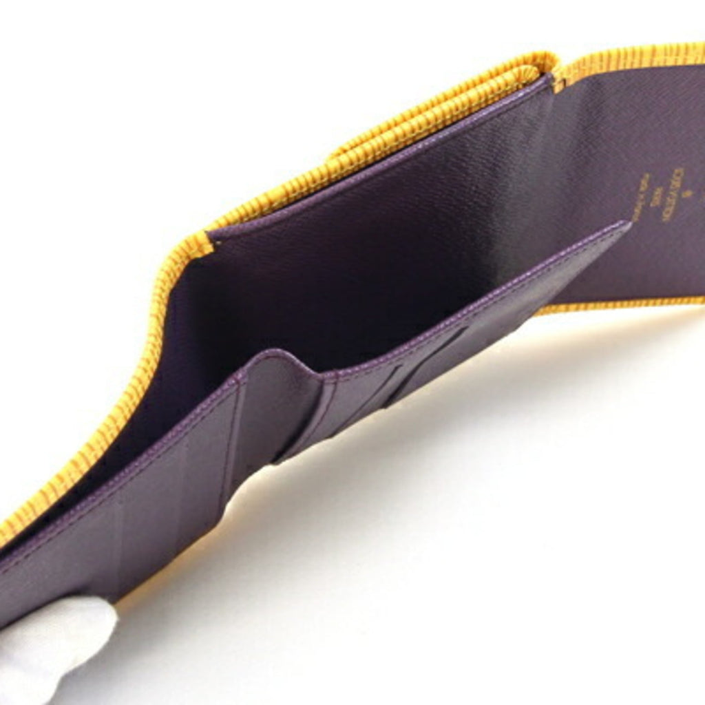 Louis Vuitton Epi Yellow Epi Leather Wallet (Tri-Fold)