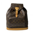 Louis Vuitton Brown Pvc Leather Backpack