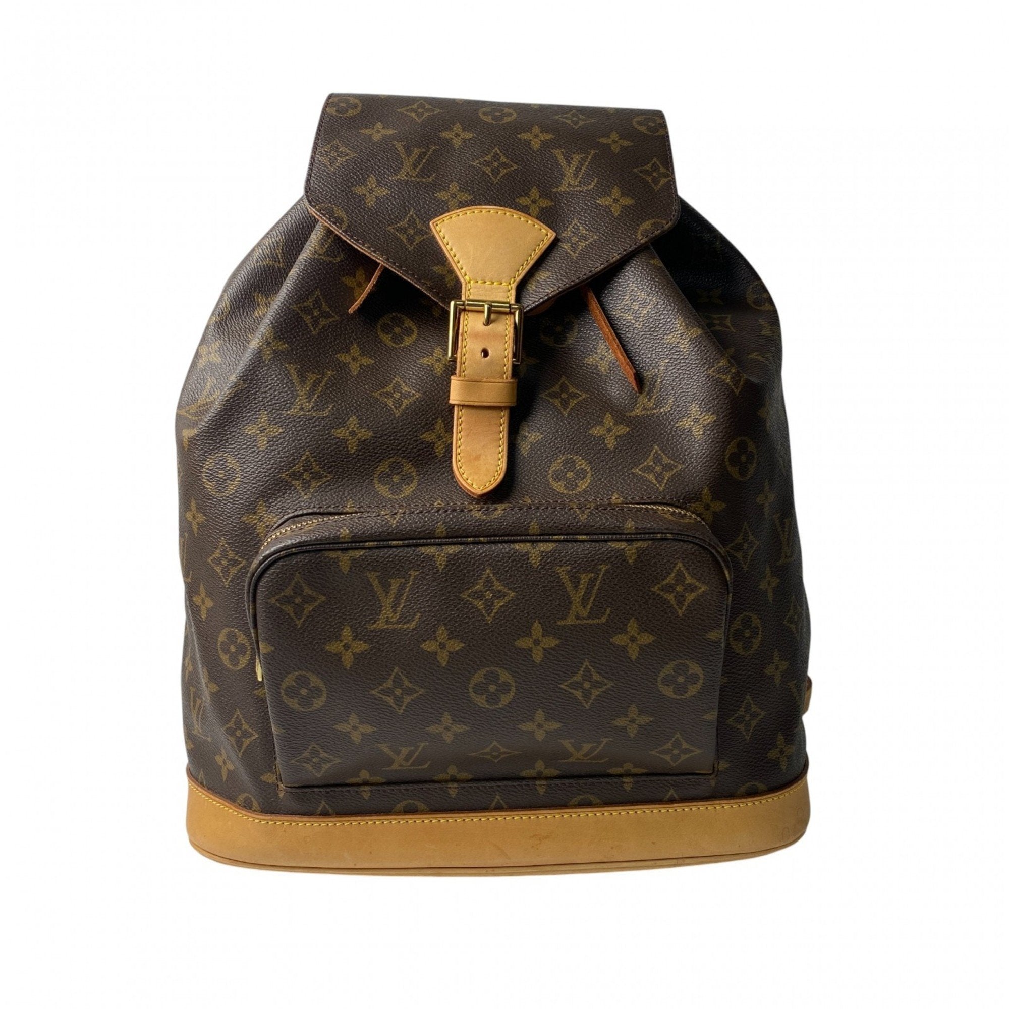 Louis Vuitton Brown Pvc Leather Backpack