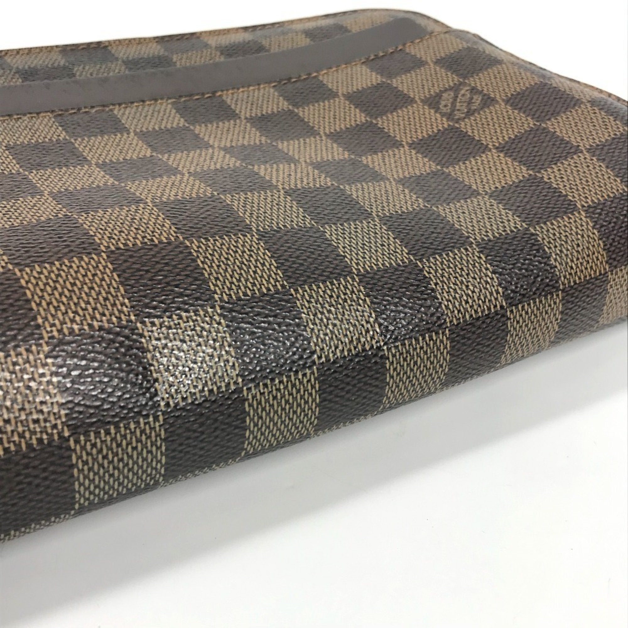 Louis Vuitton Brown Ebene Damier Canvas Clutch Bag Pouch