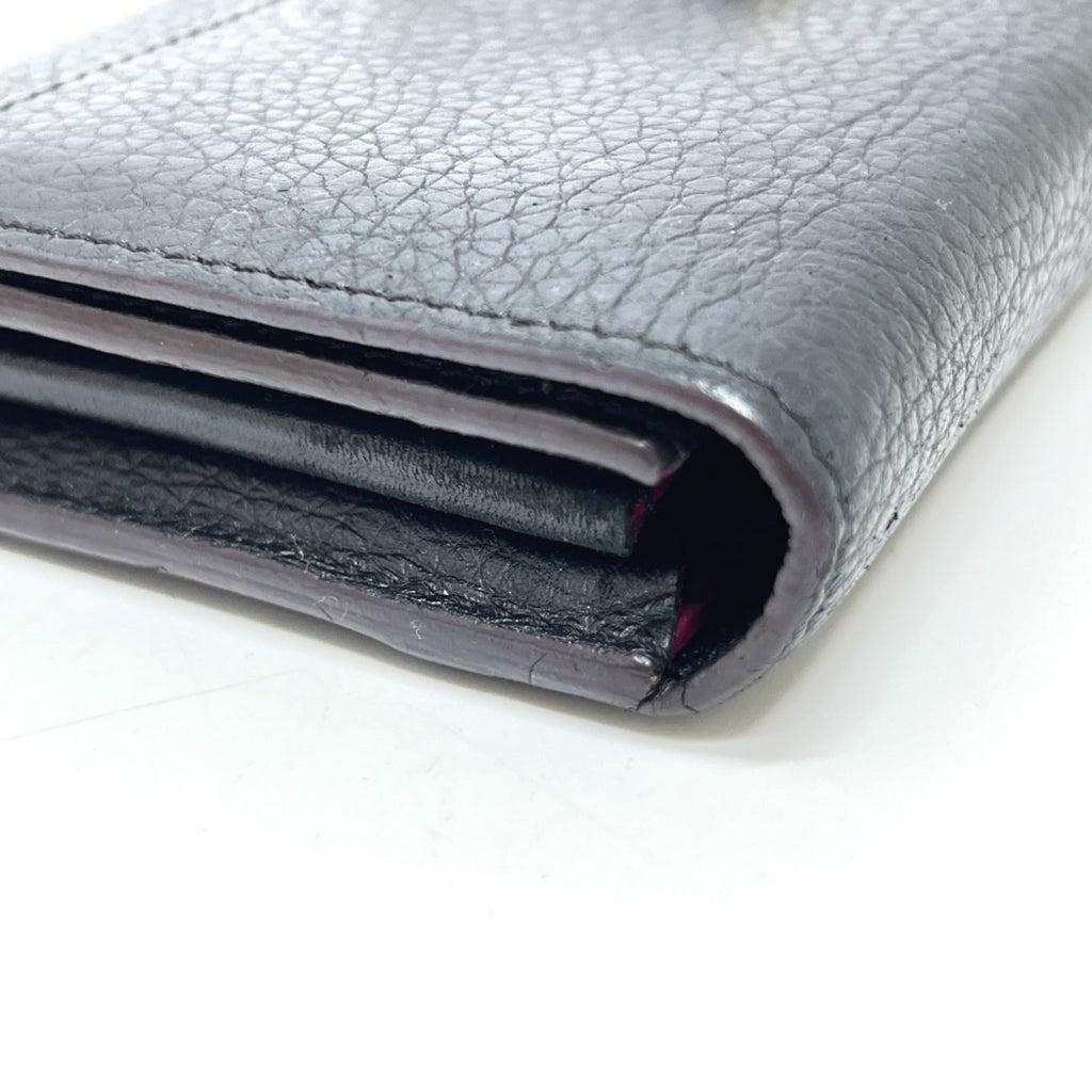 Louis Vuitton Black Noir Leather Long Wallet