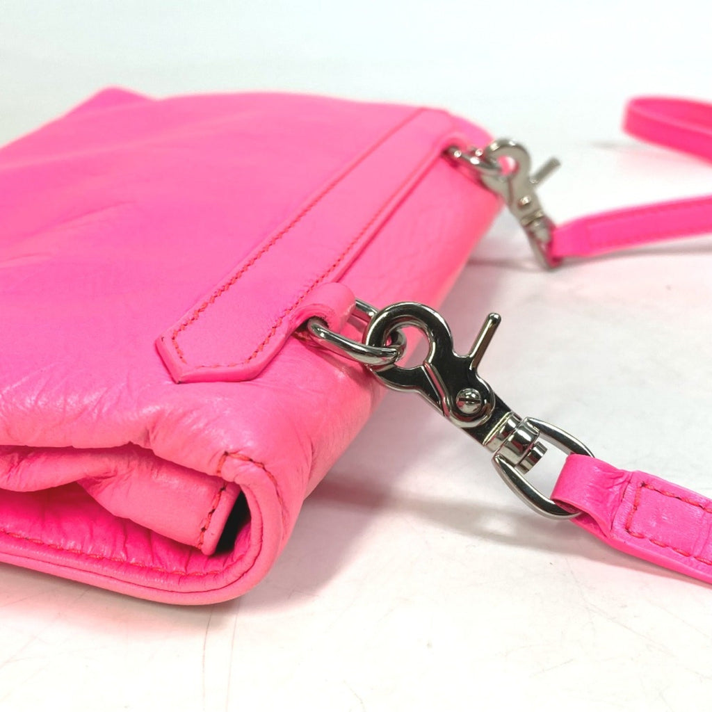 Balenciaga Pink Leather Clutch
