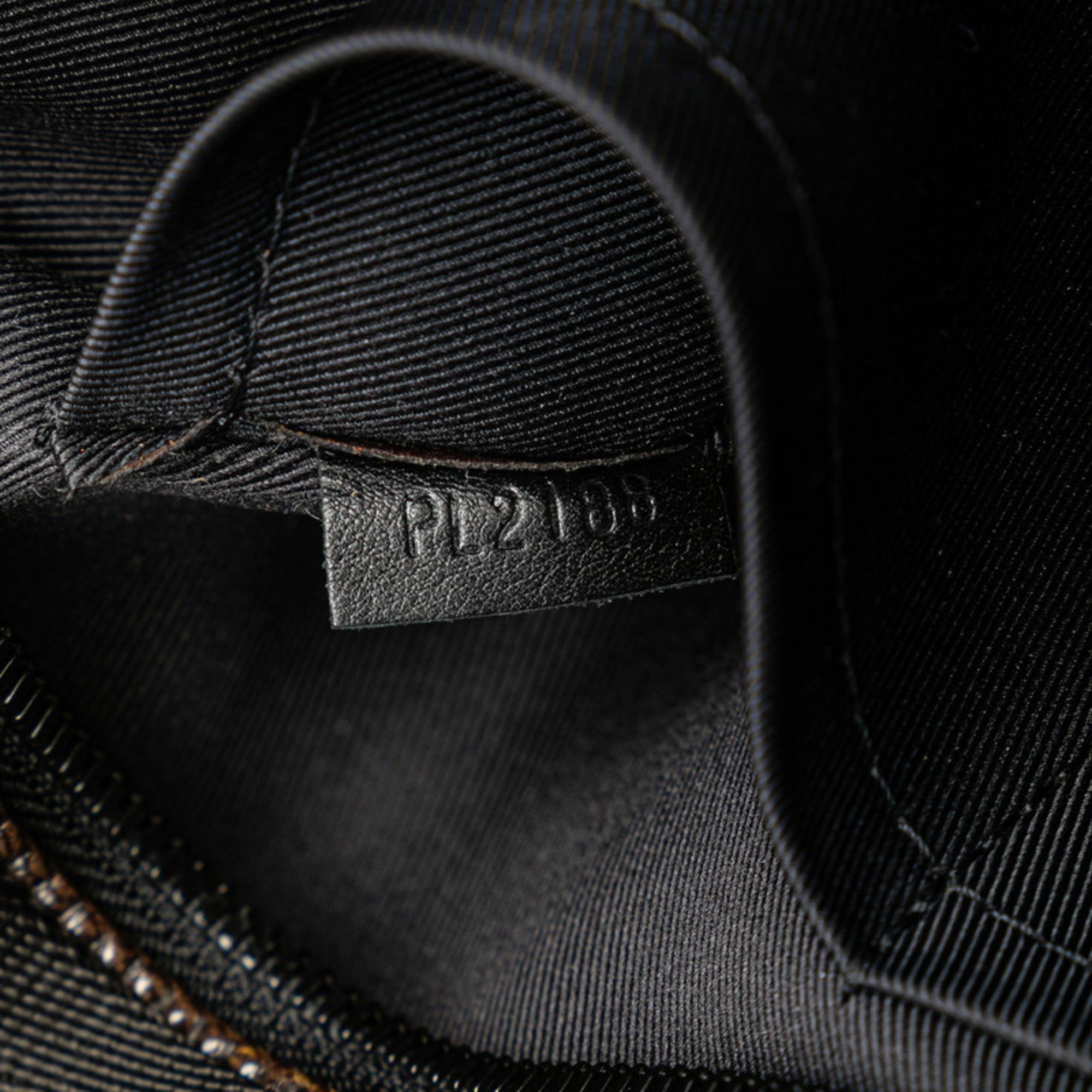 Louis Vuitton Black Brown Vinyl Leather Shoulder Bag