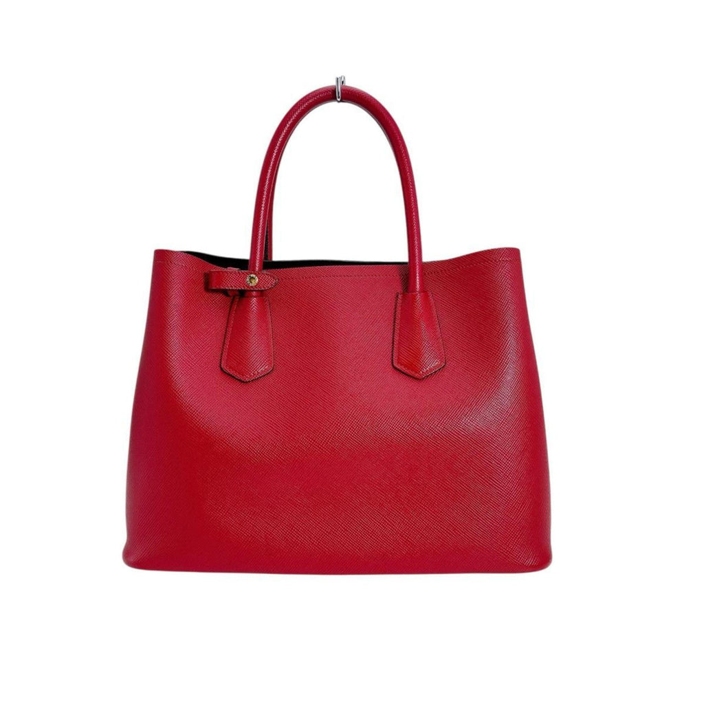 Prada Red Color Leather Handbag Shoulder Bag
