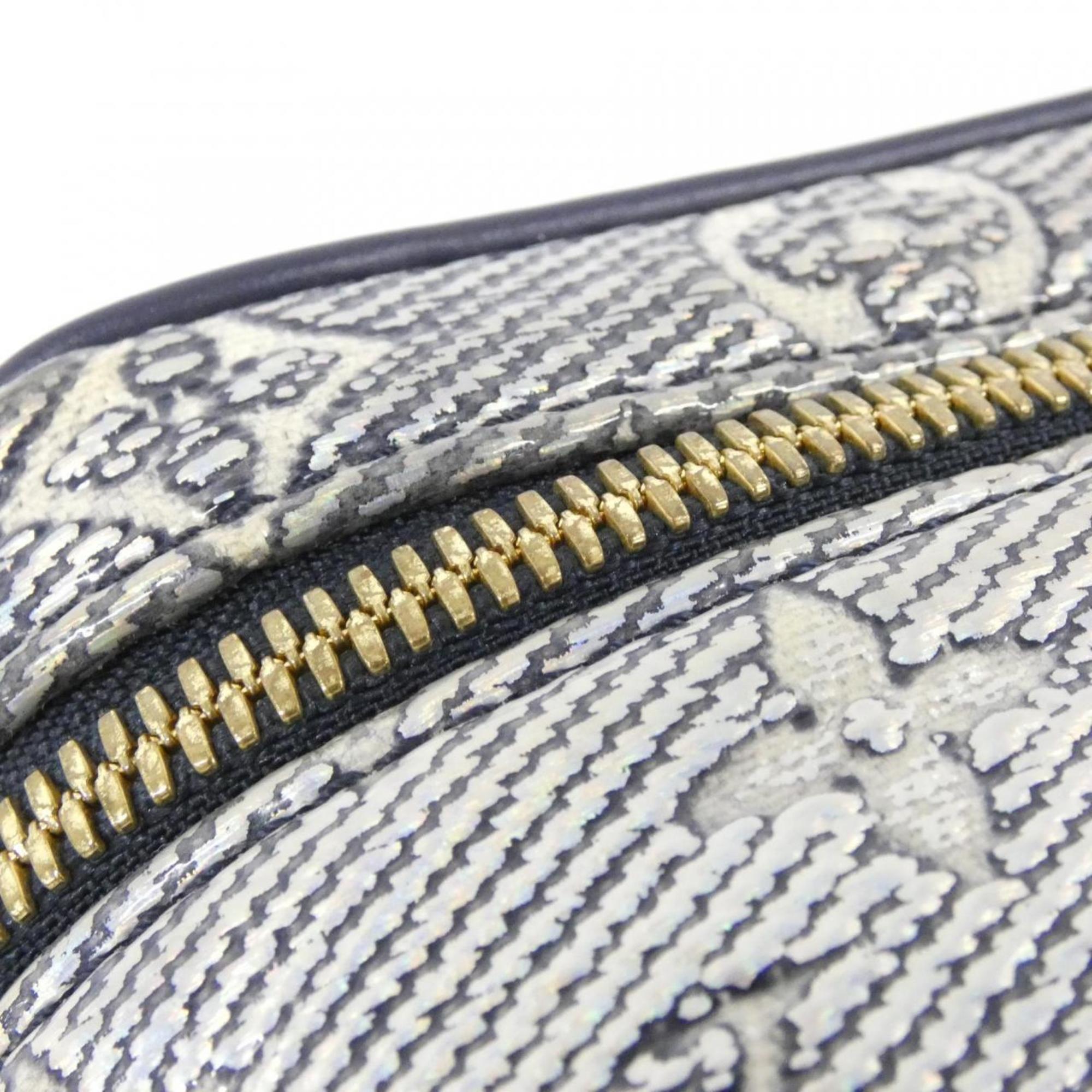 Louis Vuitton Dark Blue Light Blue Cotton Shoulder Bag