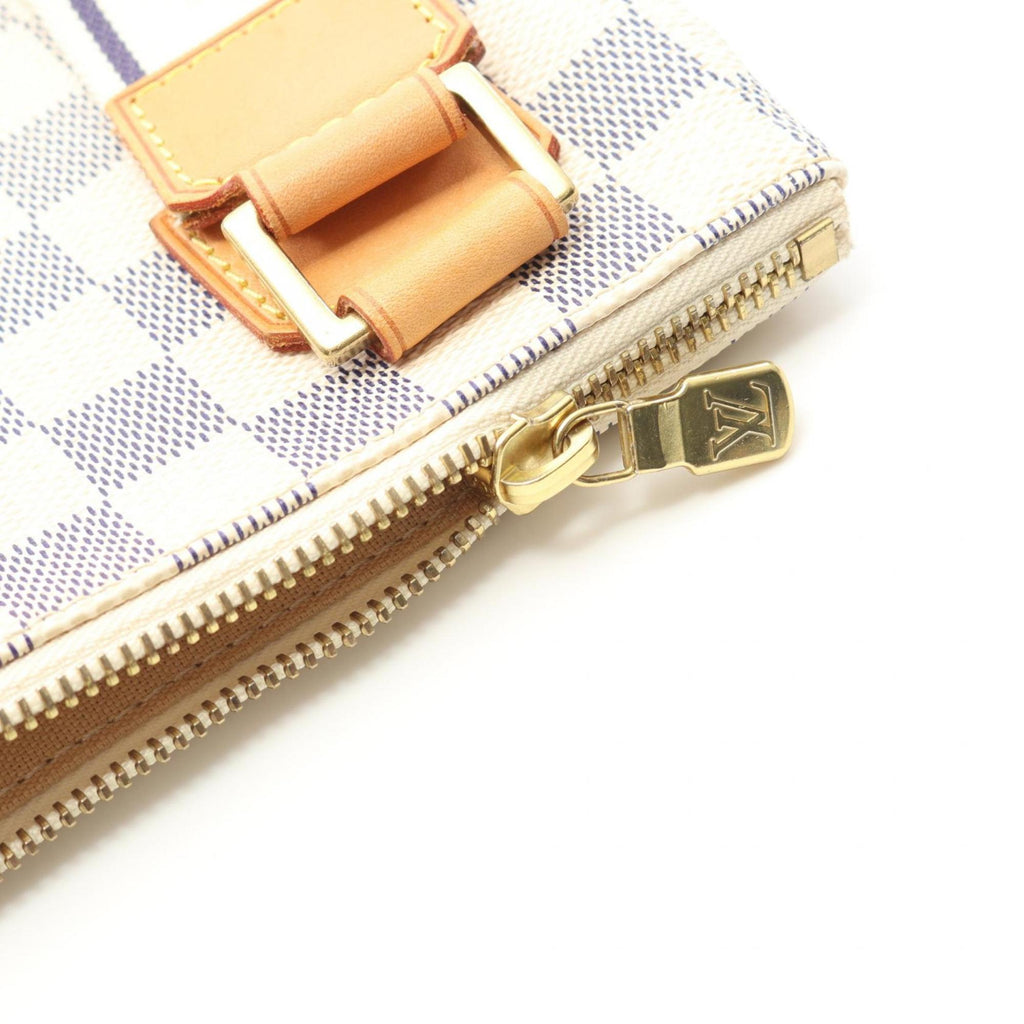 Louis Vuitton Damier Azur White Coated Canvas Shoulder Bag