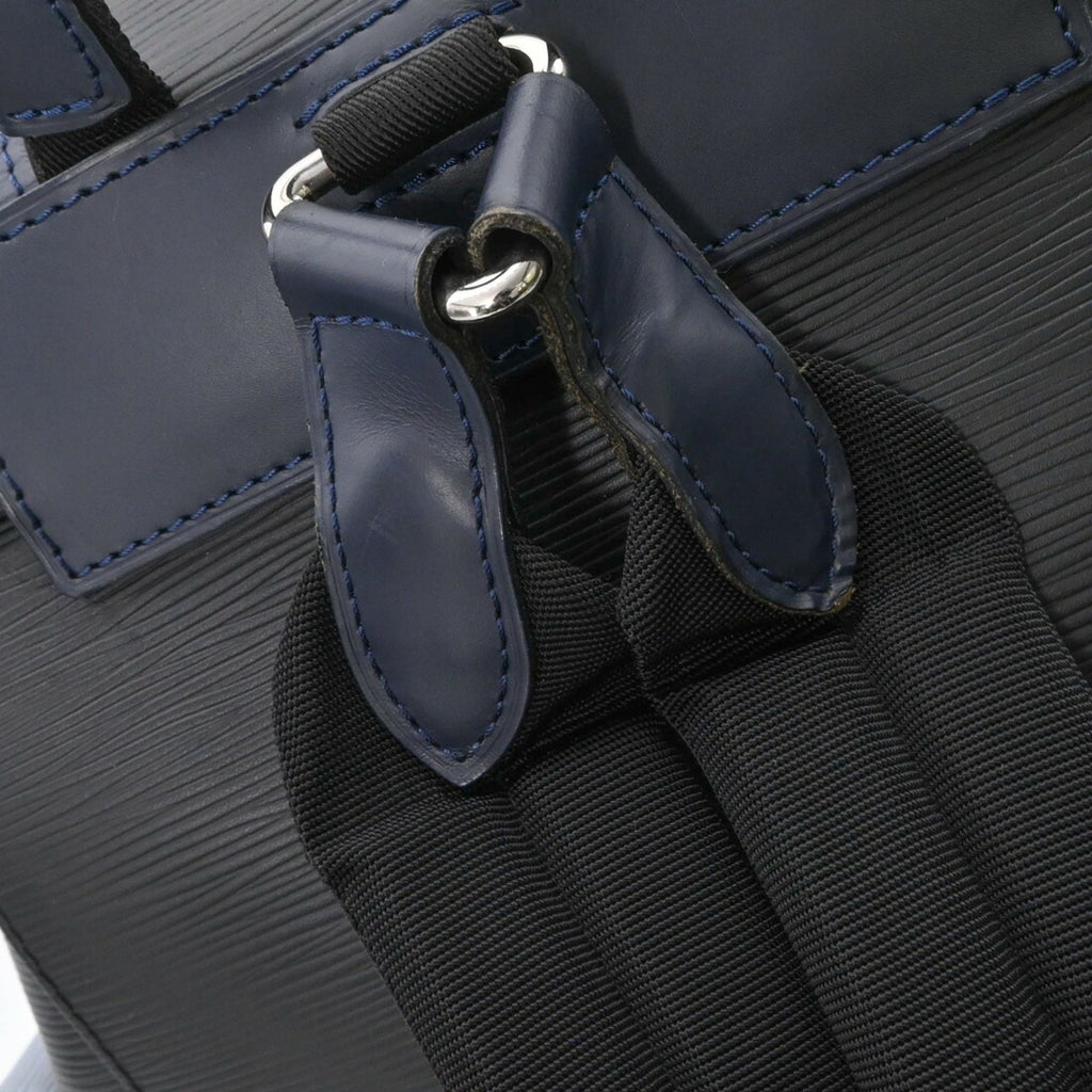 Louis Vuitton Black Blue Gray Monogram Eclipse Monogram Eclipse Epi Leather Backpack