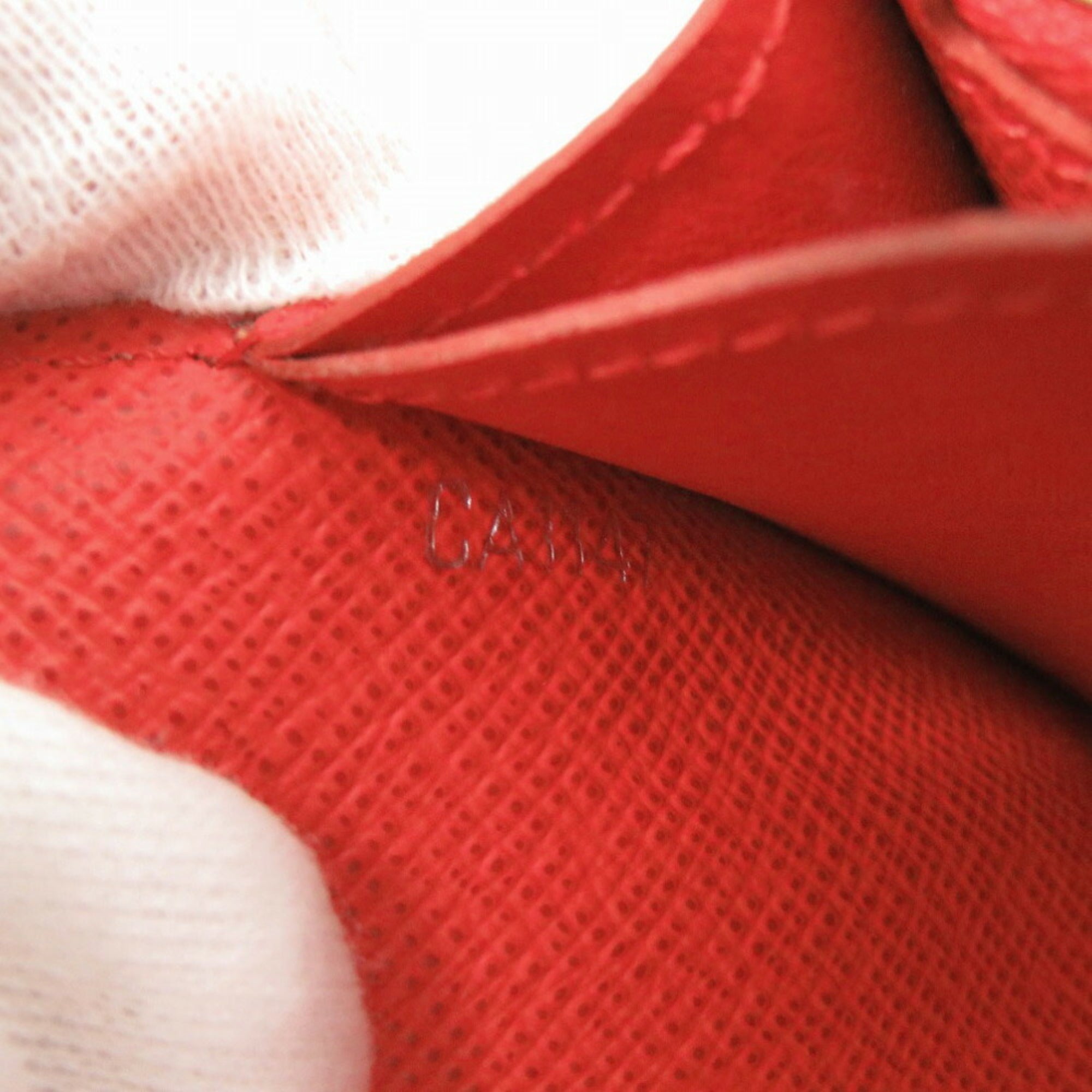 Louis Vuitton Red Color Epi Leather Long Wallet
