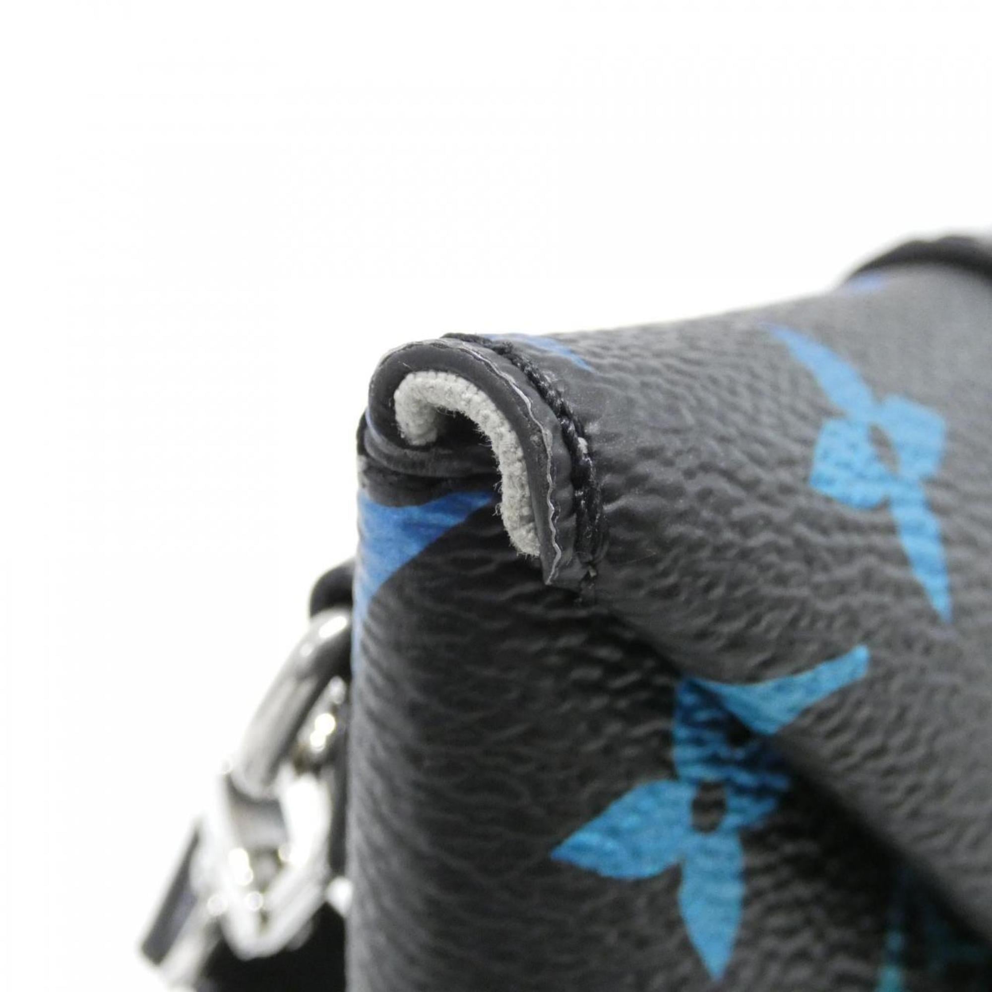 Louis Vuitton Monogram Black Coated Canvas Handbag Shoulder Bag