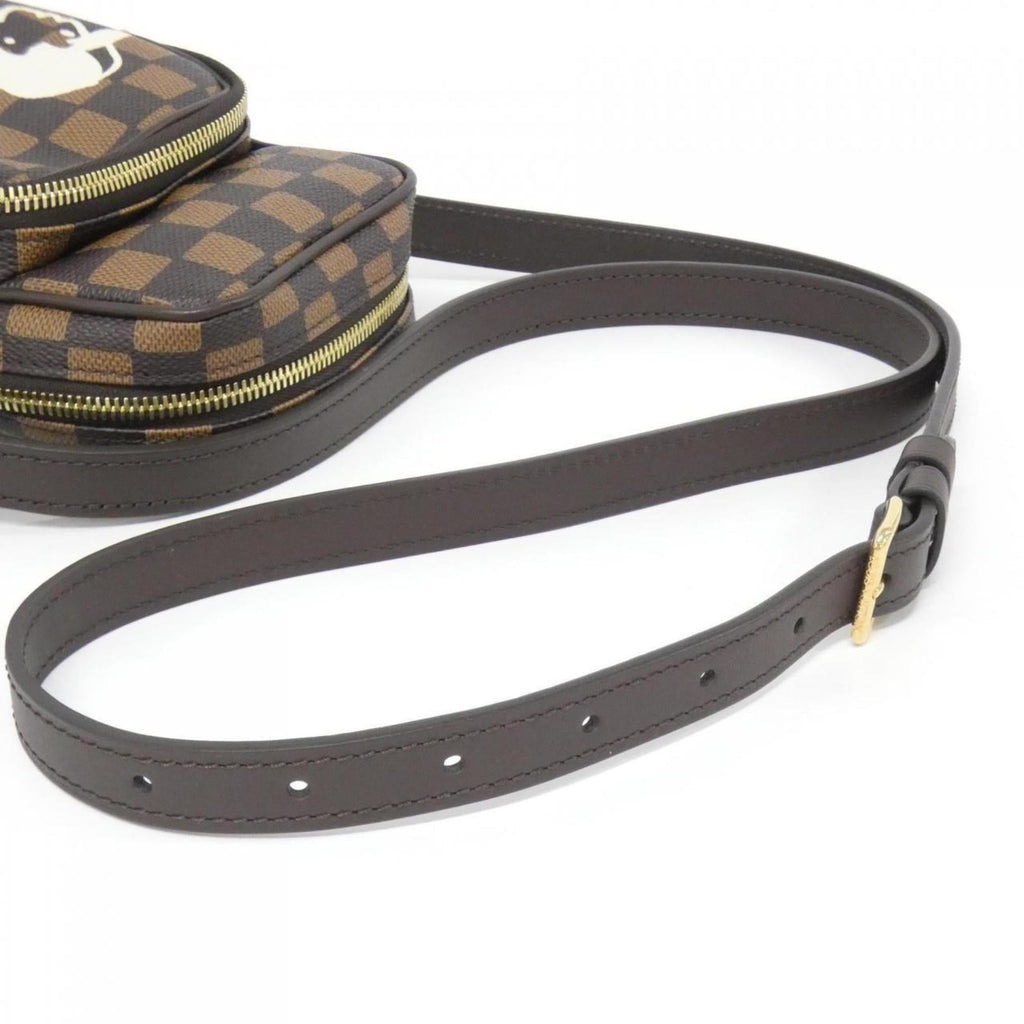 Louis Vuitton Brown Coated Canvas Shoulder Bag