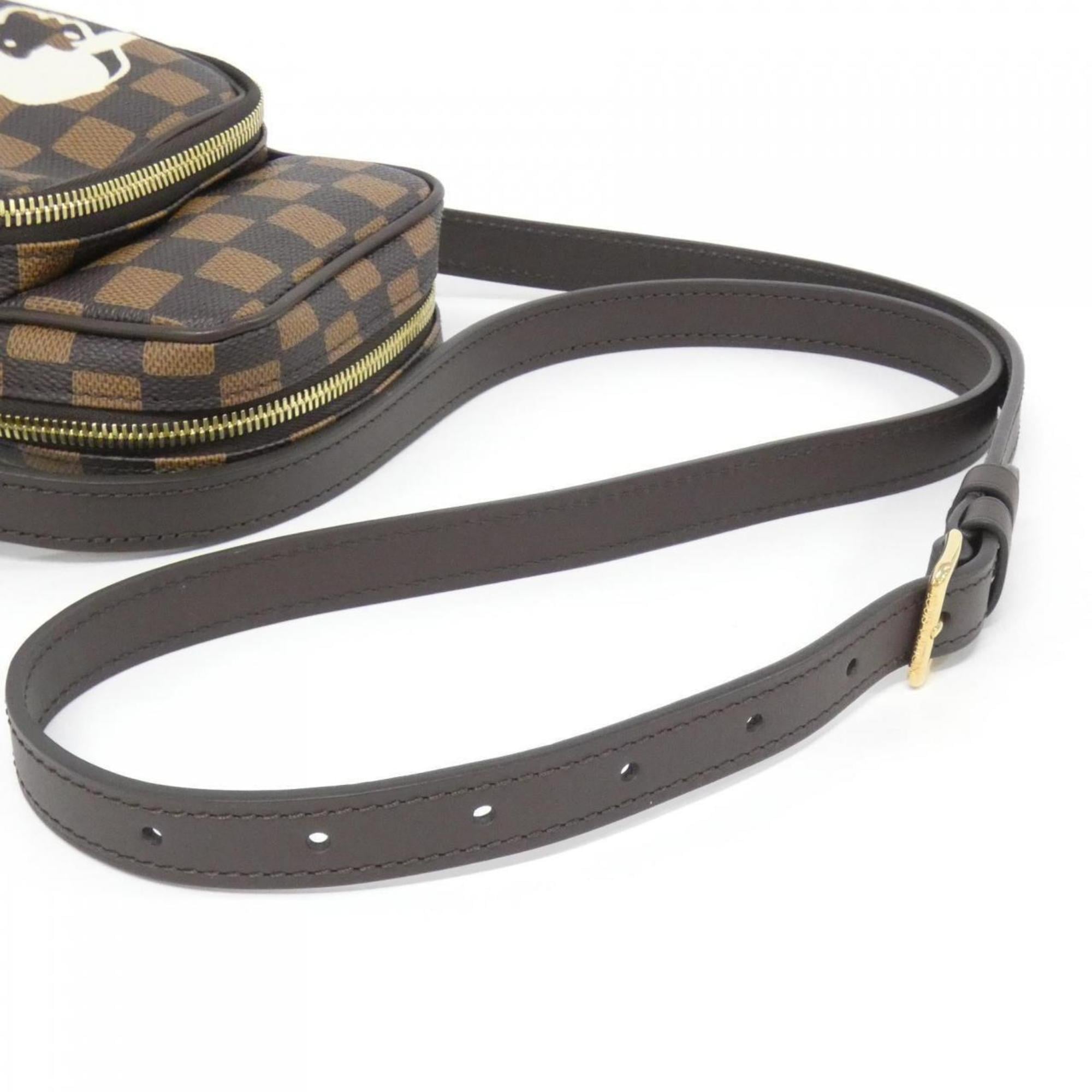Louis Vuitton Brown Coated Canvas Shoulder Bag